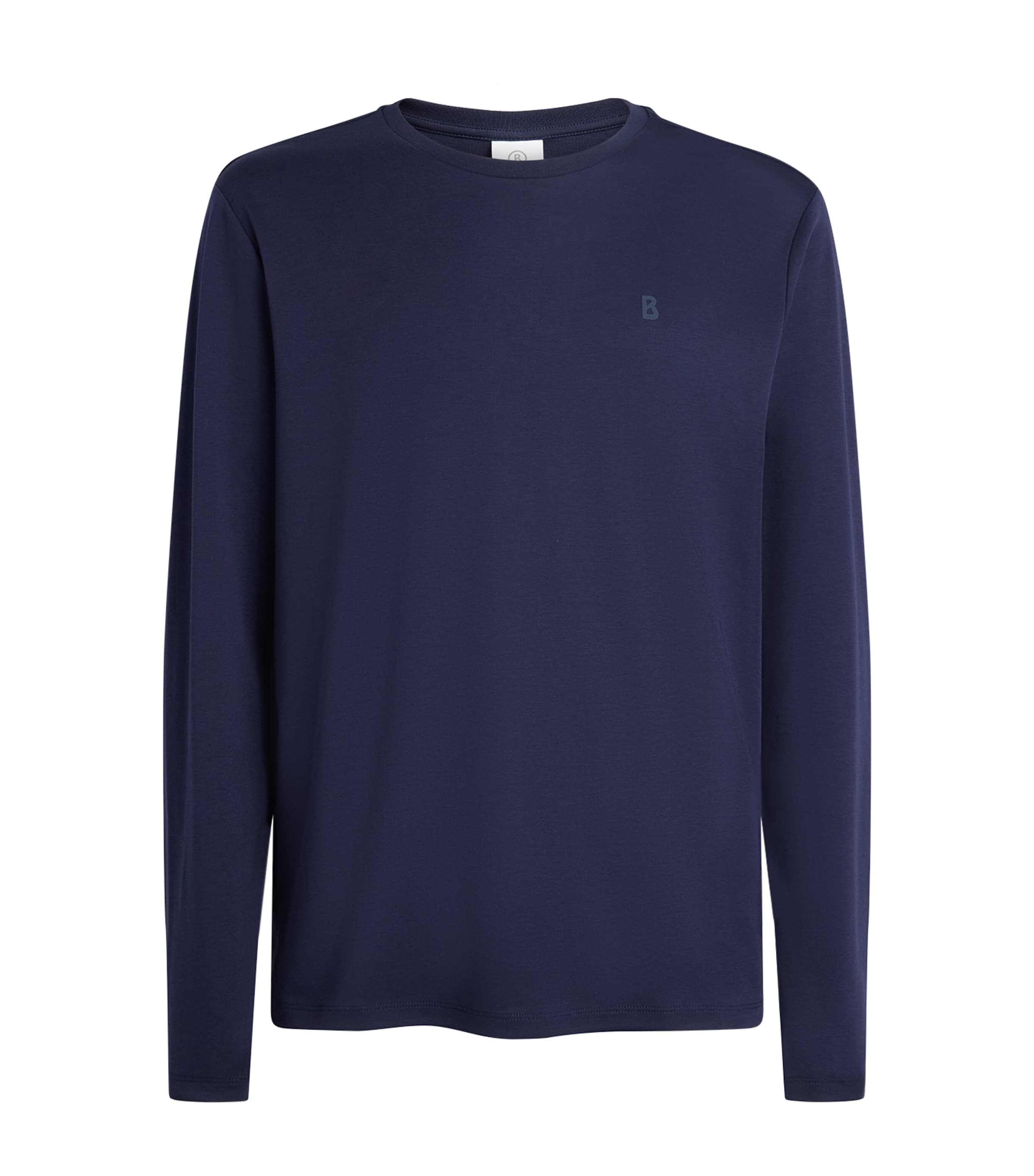 Bogner Mens Supima Cotton Arvid Sweater Navy