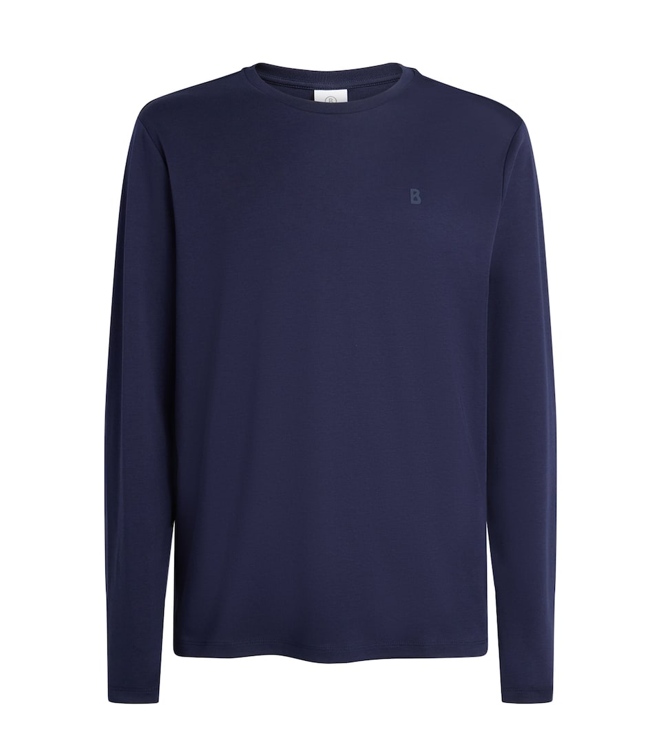 Bogner Mens Supima Cotton Arvid Sweater Navy