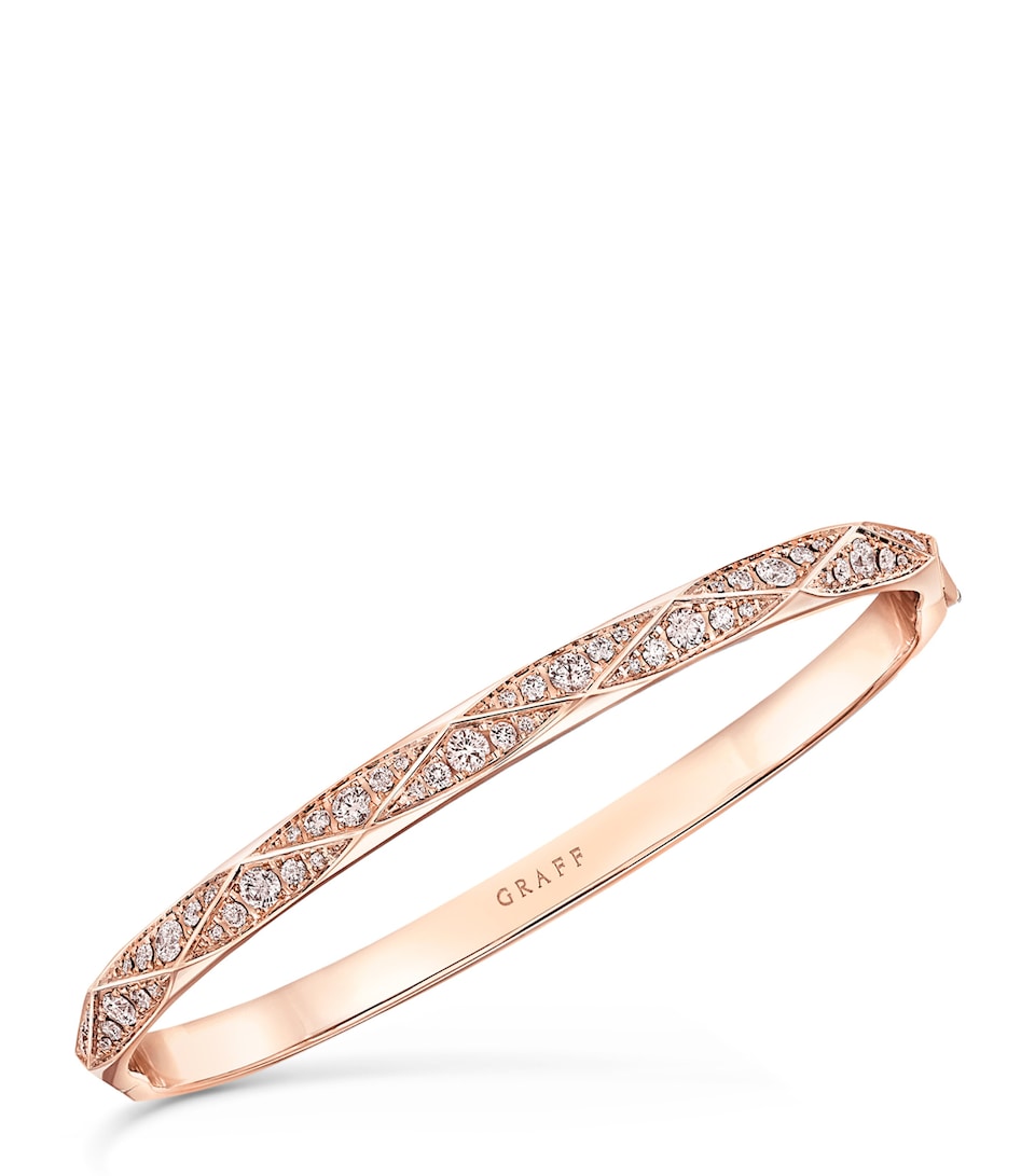 Rose Gold and Diamond Laurence Graff Signature Bangle