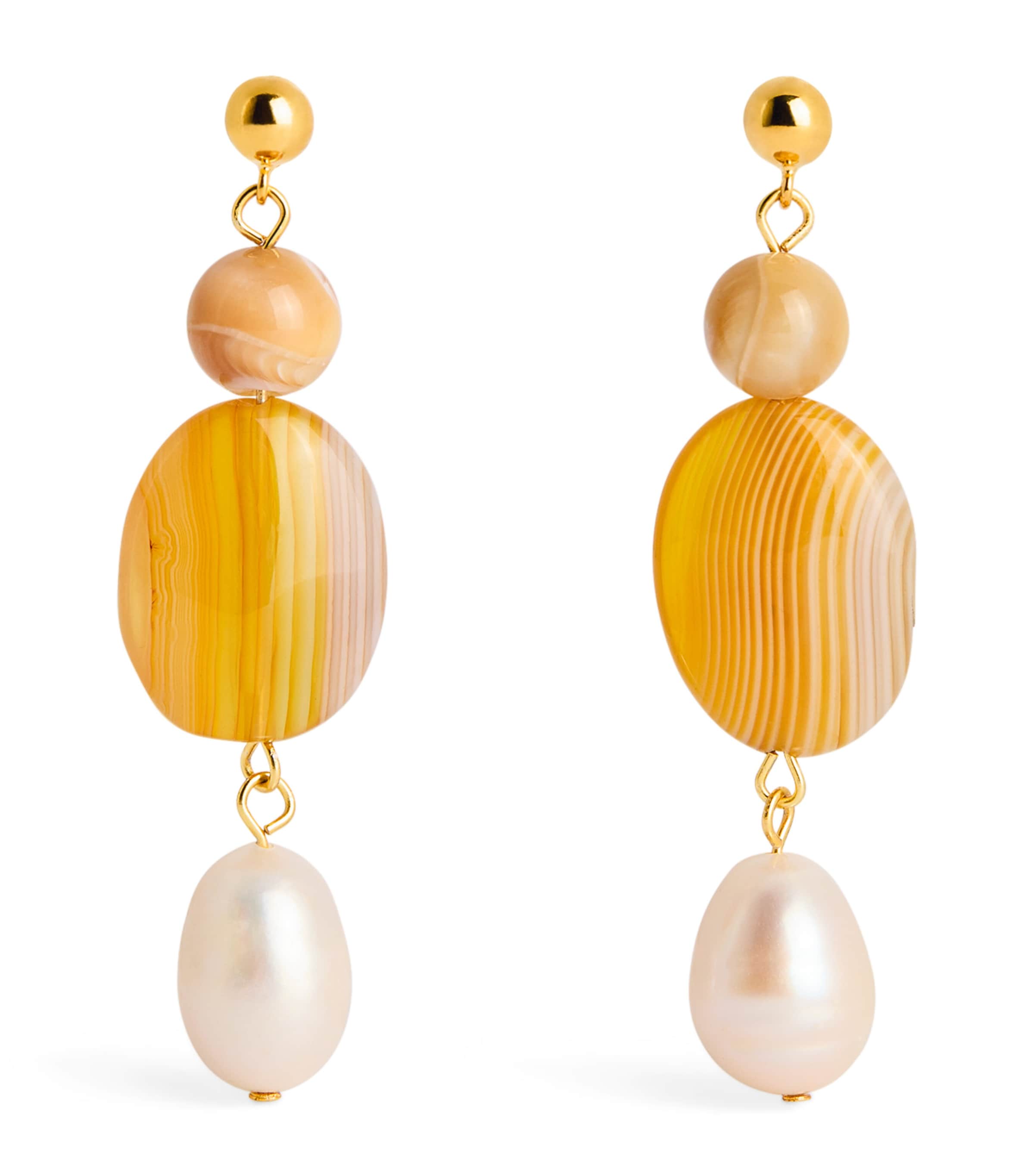 Anni Lu Gold-Plated Desert Dreamer Earrings Butterscotch
