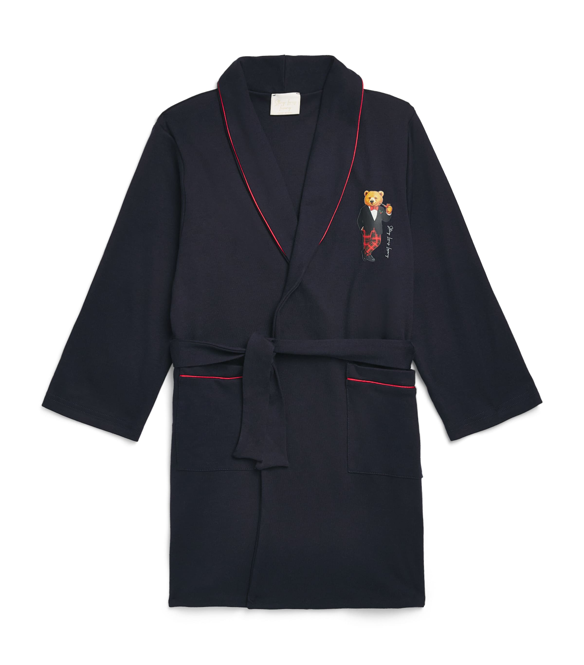 Story Loris Cotton Bear Print Dress Robe (3-14 Years)