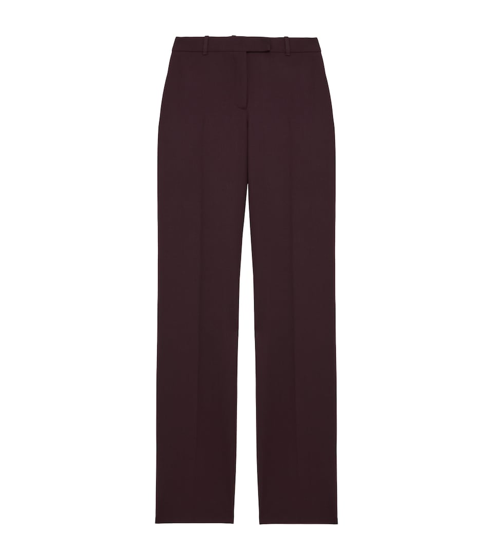 Wool Straight Trousers