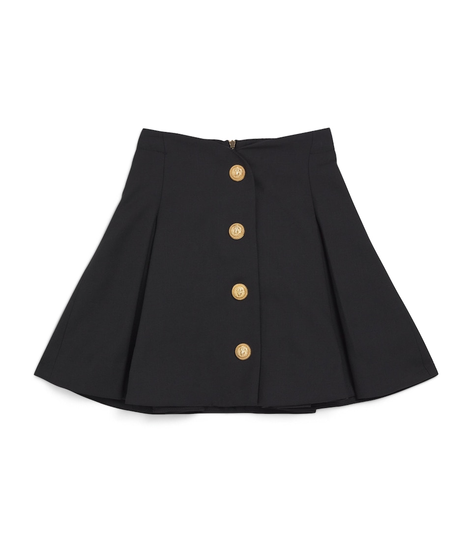 Buttoned Pleated Skirt (4-14 Years)