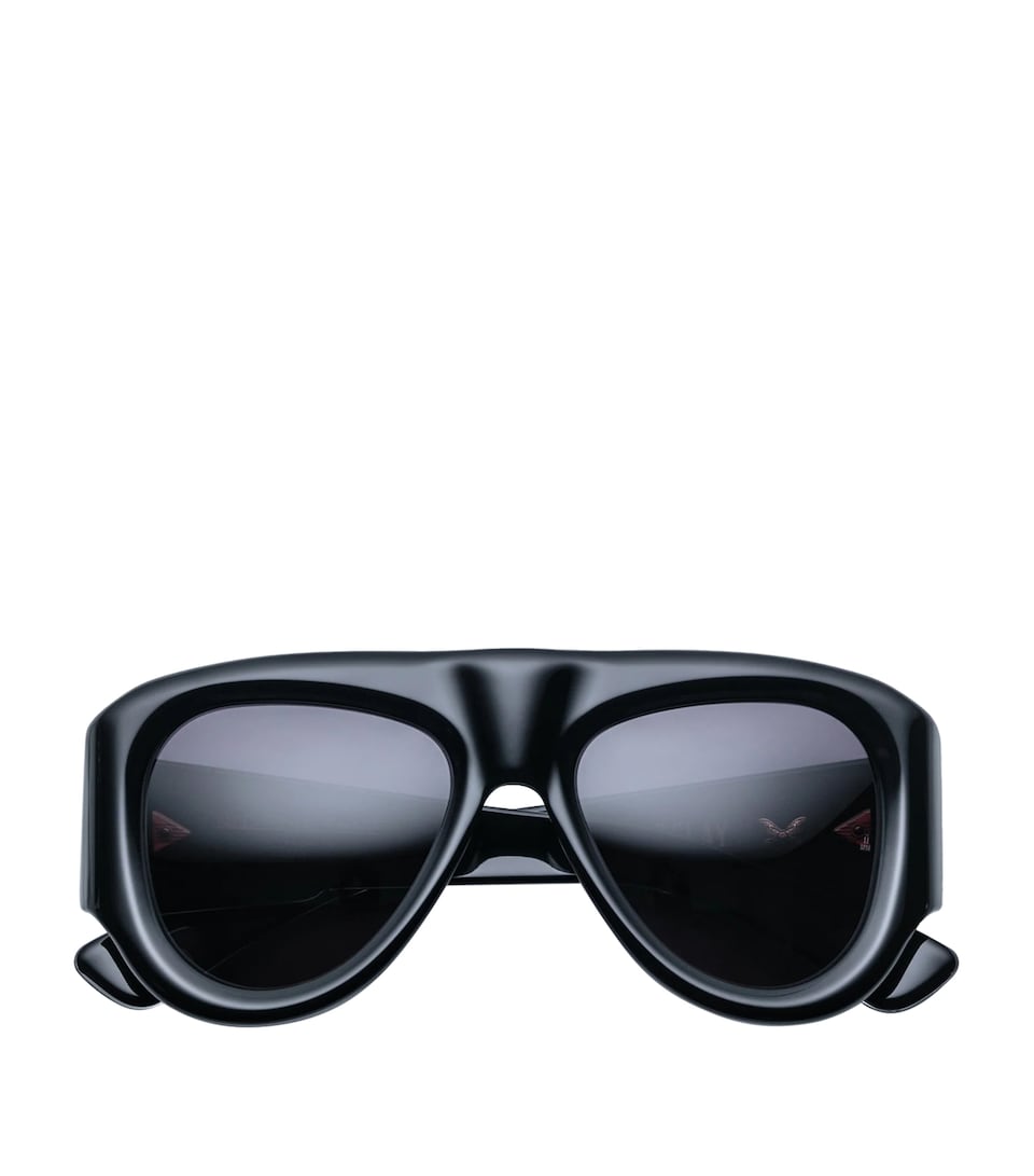 Jacques Marie Mage Barclay Aviator Sunglasses Black