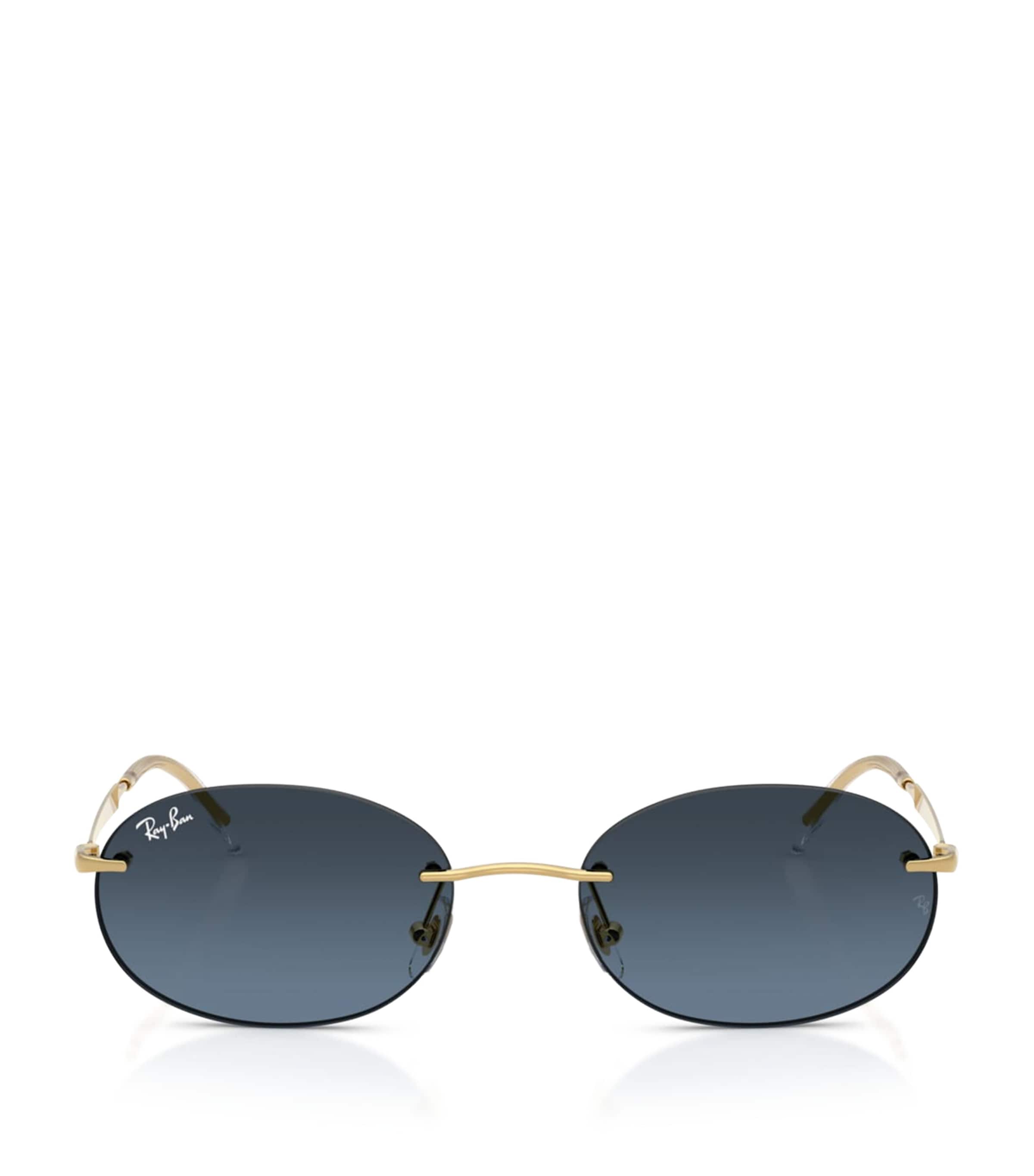 RB3767 Metal Oval Sunglasses