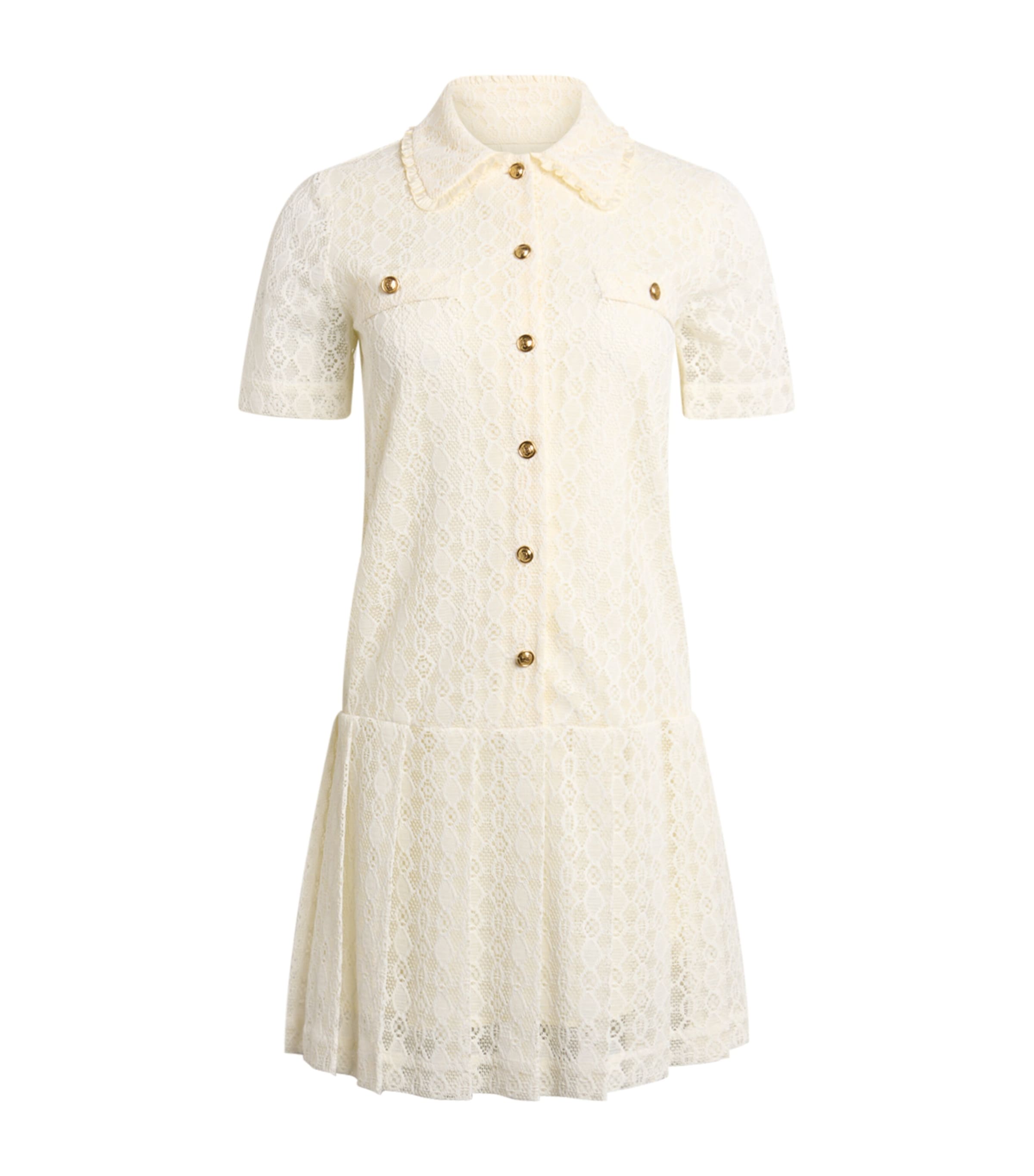 ワンピース Zimmermann Rhiannon Crochet Dress Beige Zimmermann Rhiannon Crochet Mini Dress | Neiman Marcus