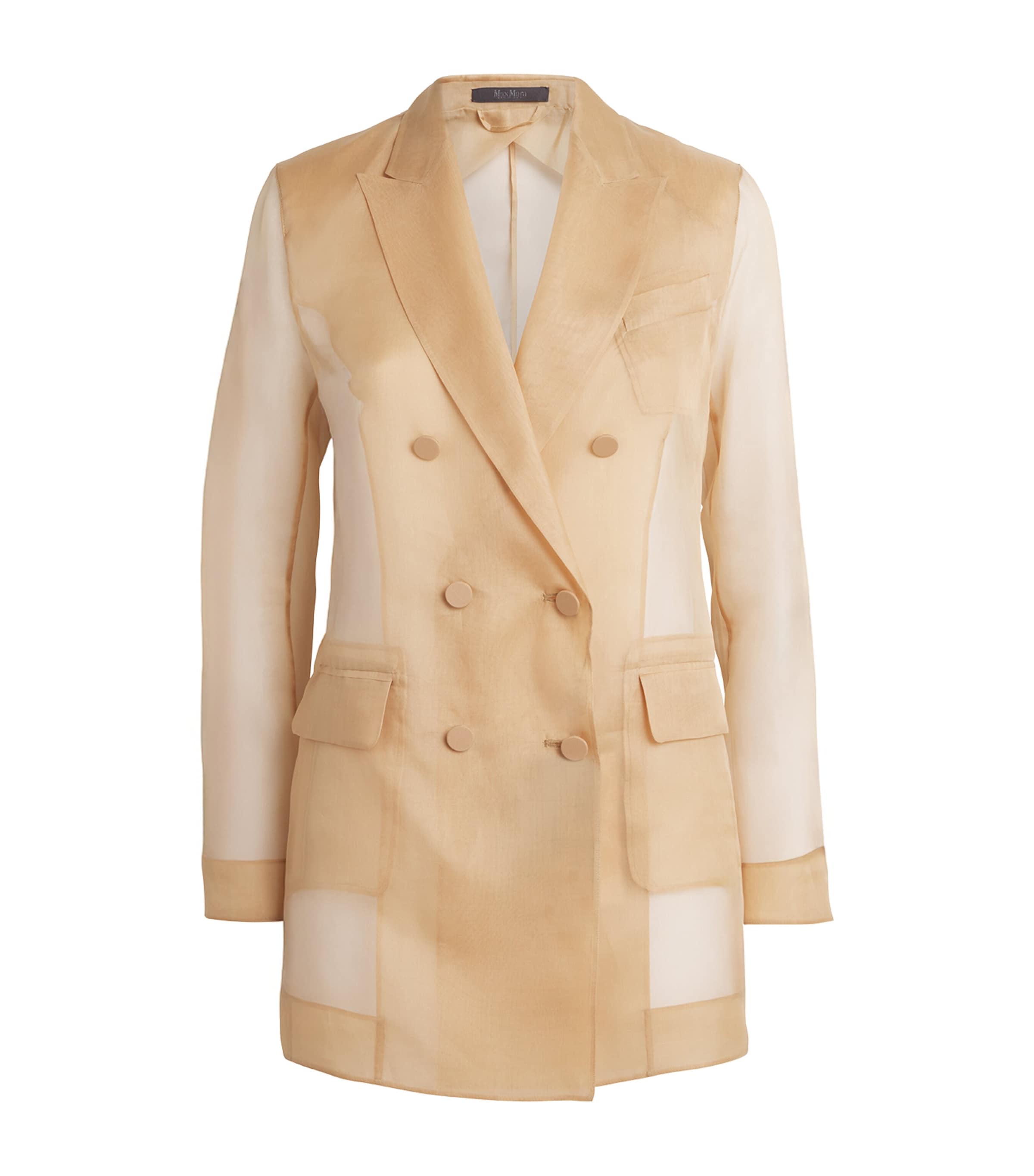 国内配送【MaxMara】Organza blazer ブレザー Negrar silk organza blazer in pink - Max Mara | Mytheresa