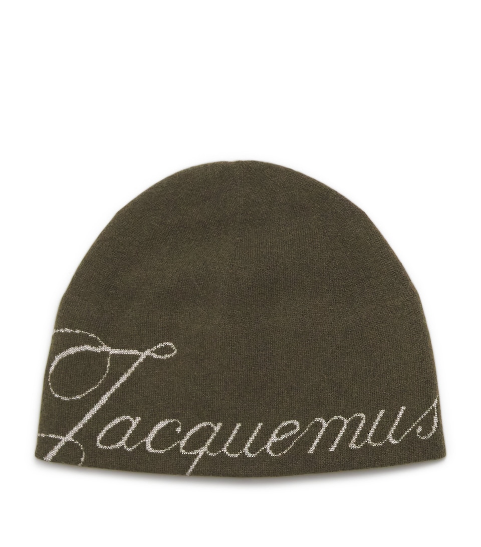 Wool-Cashmere Logo Beanie
