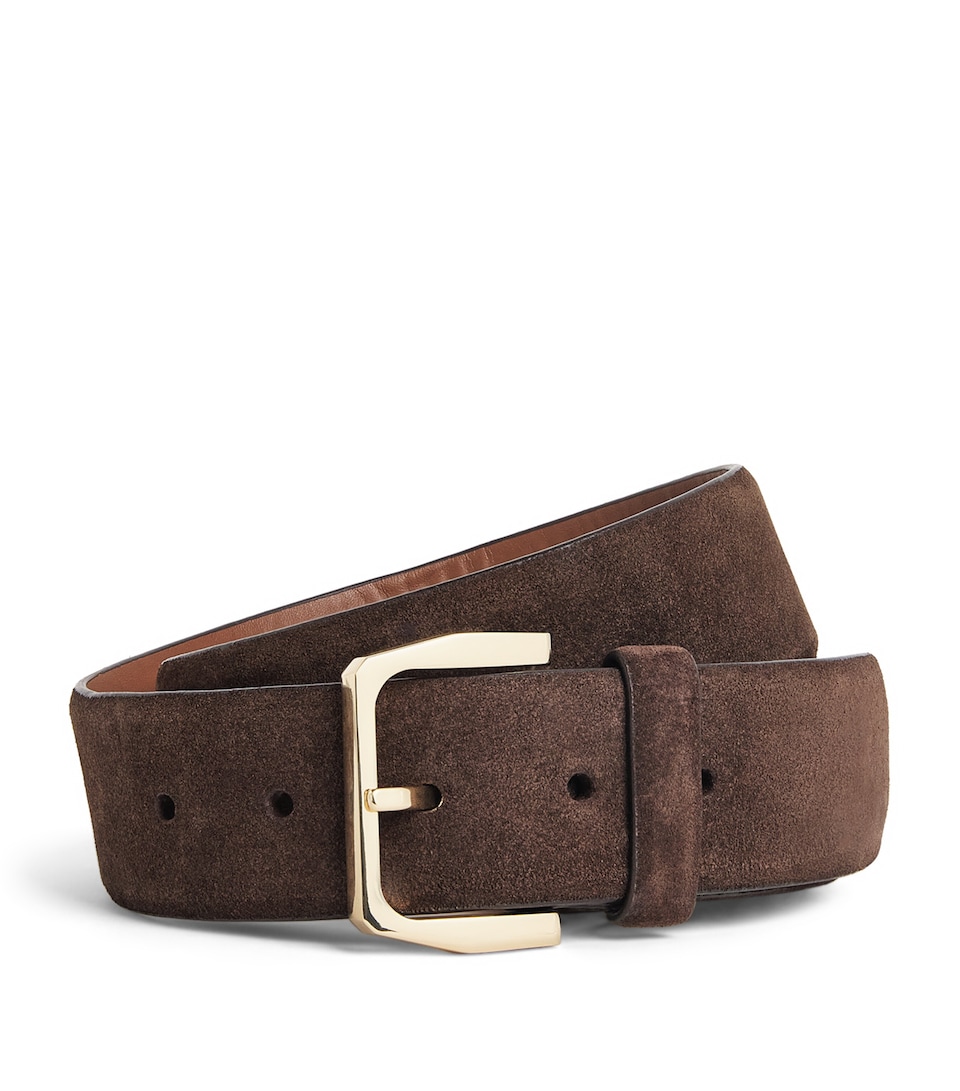 Sandro Paris Suede Belt Brown