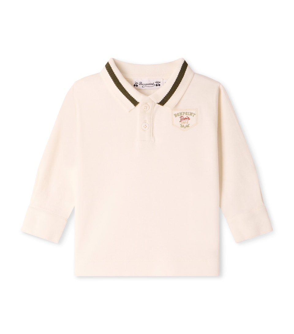 Bonpoint Cotton Martial Shirt (6-12 Months) Upb Ecru
