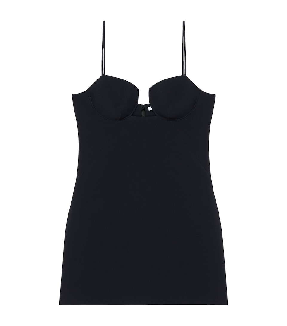 Givenchy Womens Cutaway Mini Dress Black