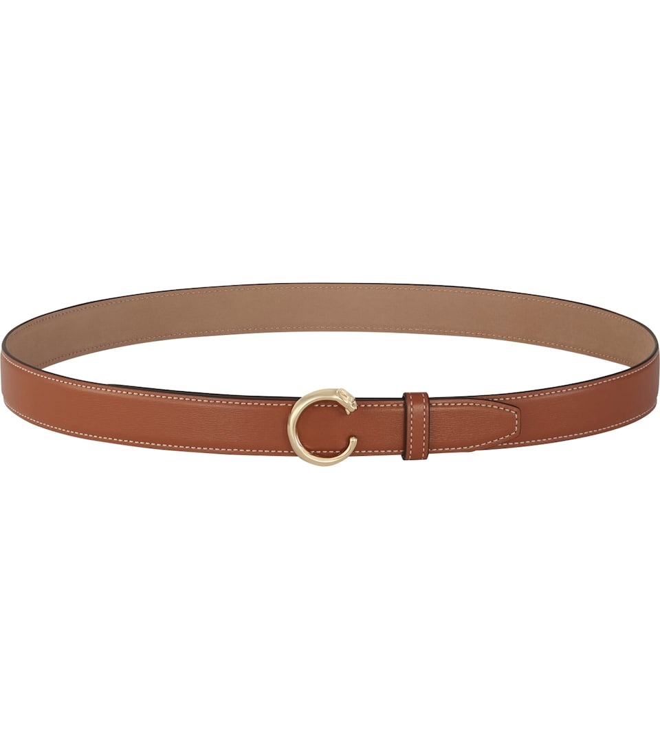 Cartier Medium Leather Panthère de Cartier Belt (85cm) Caramel