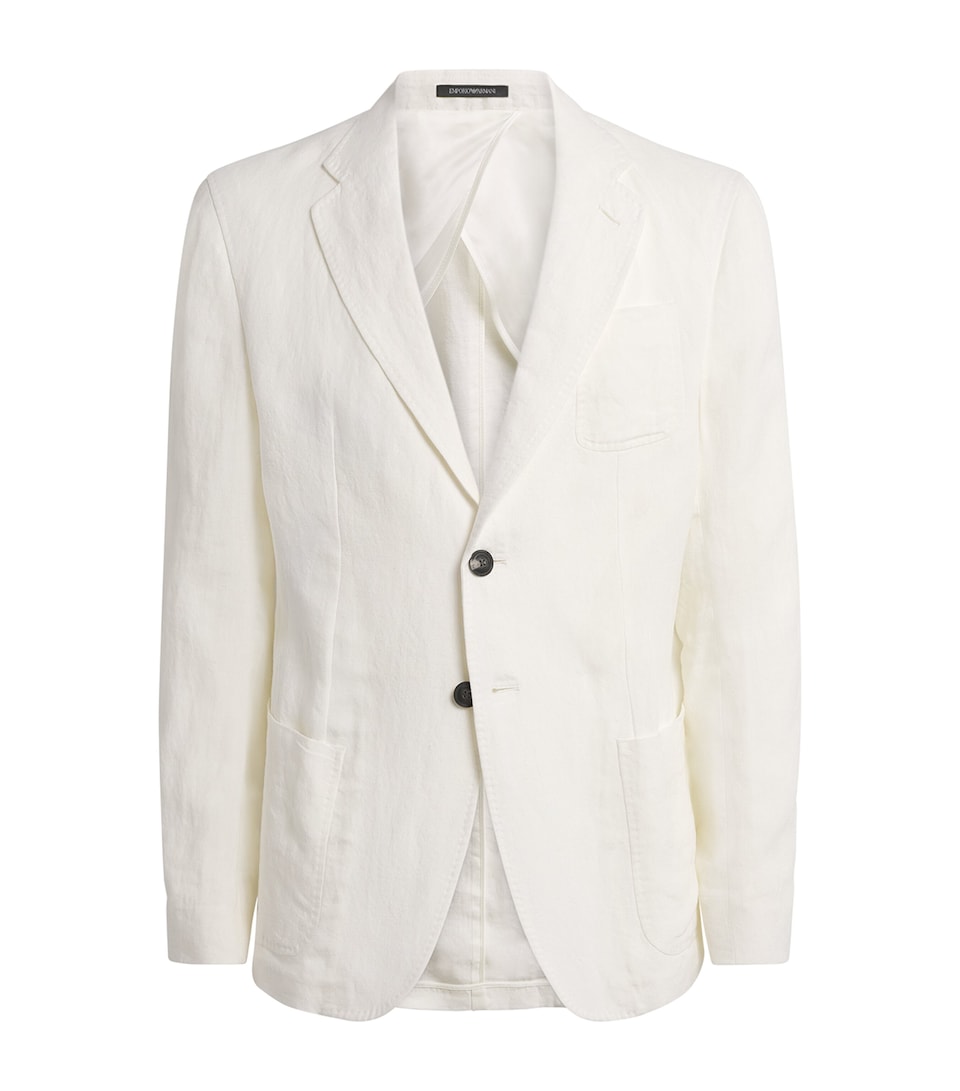 Linen Single-Breasted Blazer