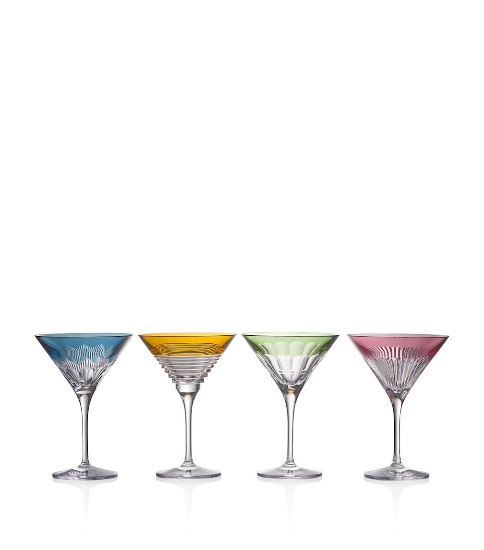 Set of 4 Crystal Mixology Martini Glasses (250ml)