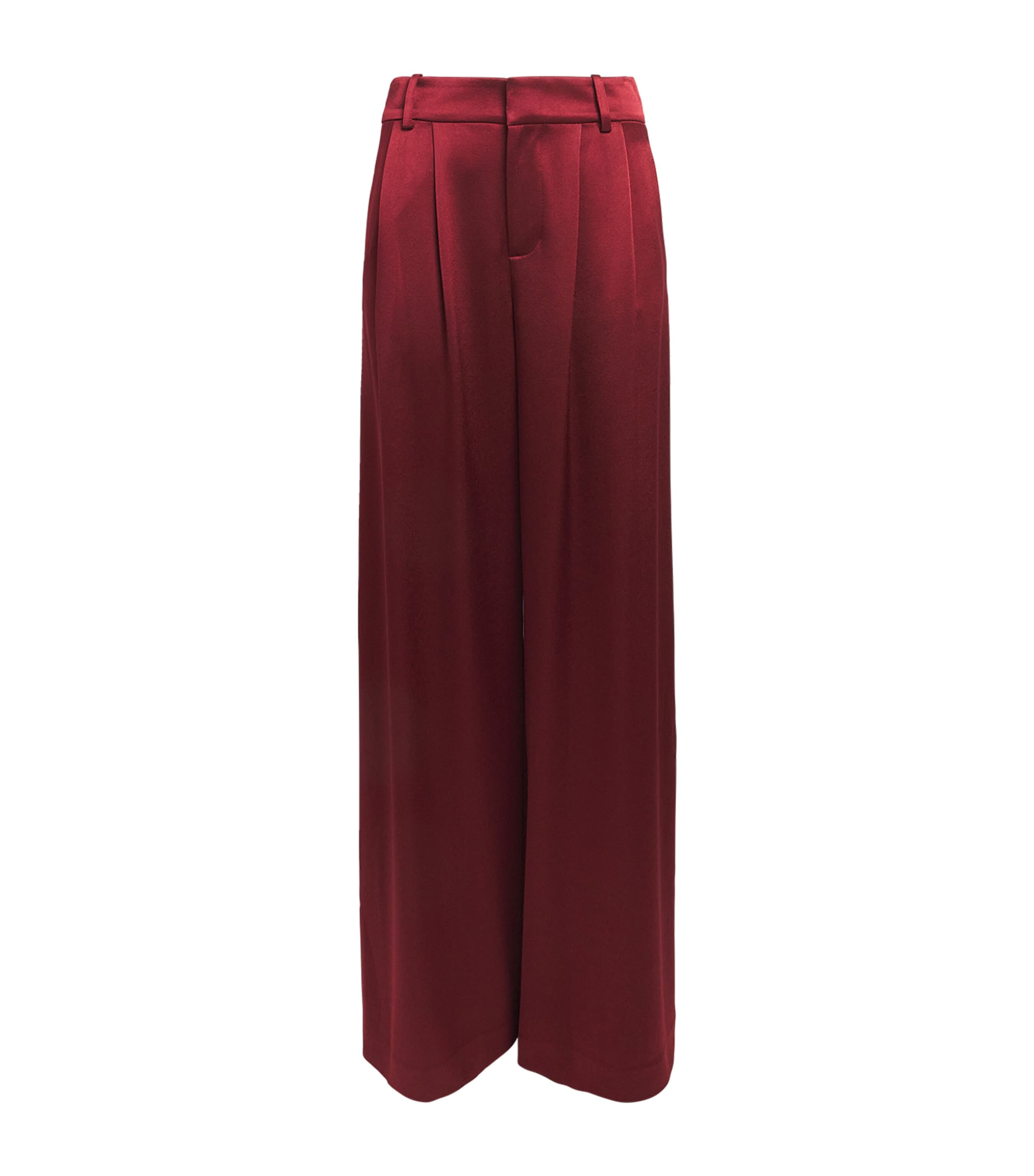 Satin Kennedy Wide-Leg Trousers