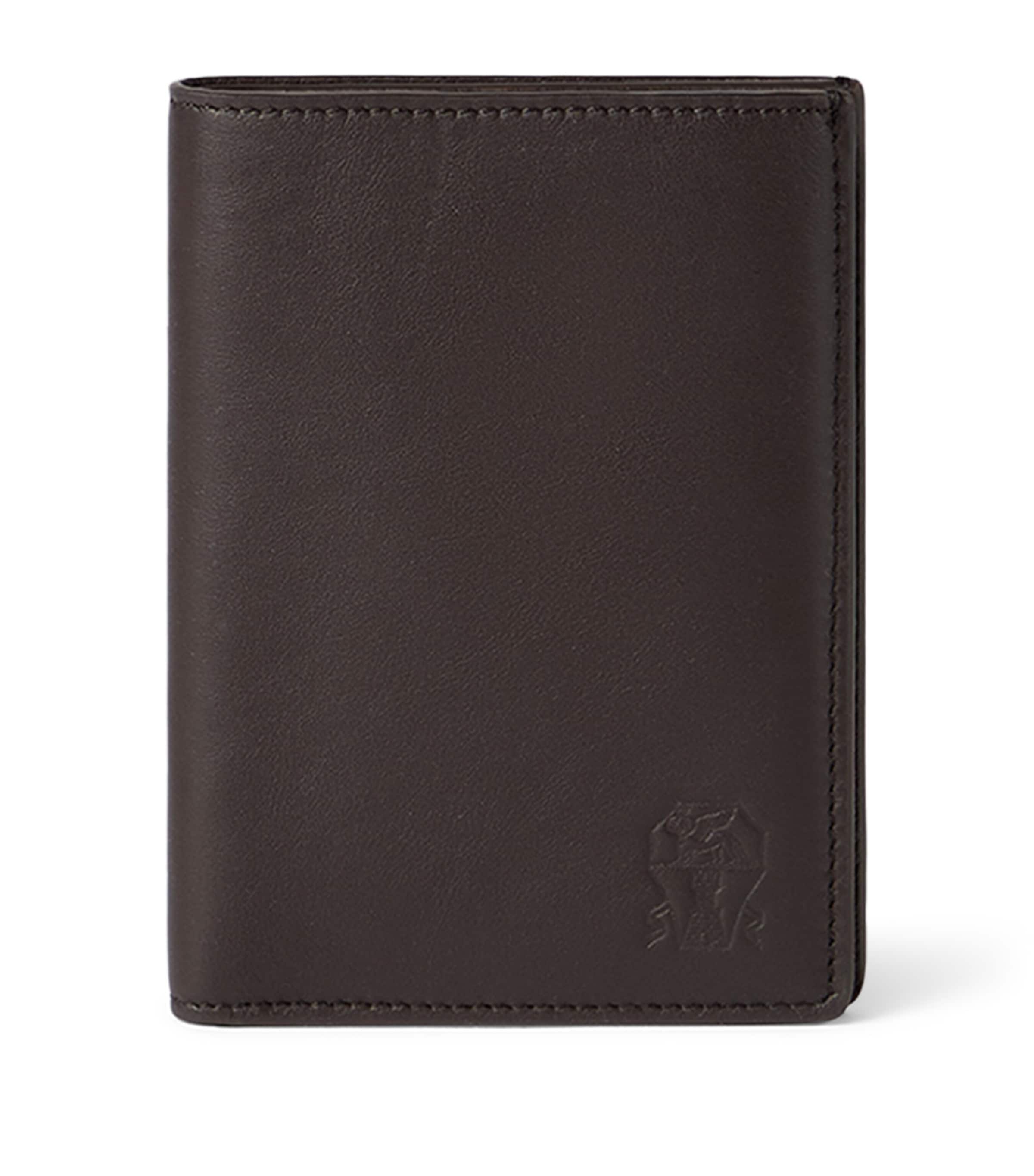 Brunello Cucinelli Leather Bifold Card Holder