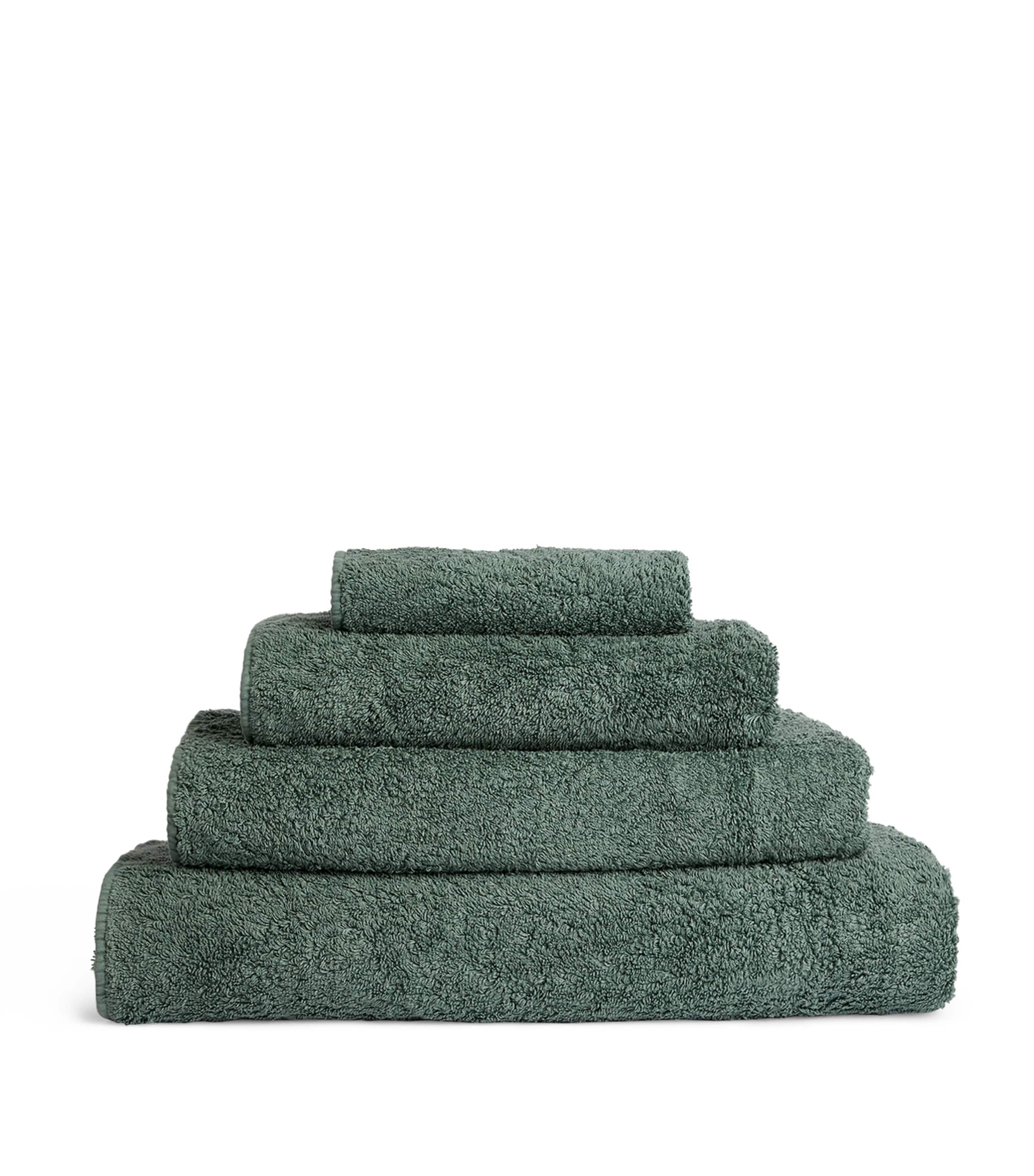 Abyss & Habidecor Super Pile Face Towel (30cm x 30cm) Evergreen