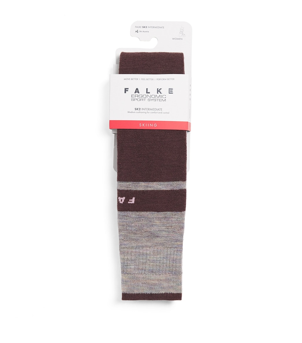 Falke Womens SK2 Skiing Socks Mahogany