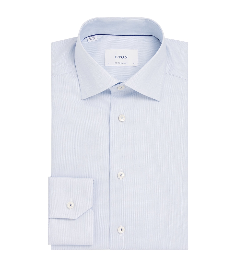 Cotton-Blend Contemporary-Fit Shirt