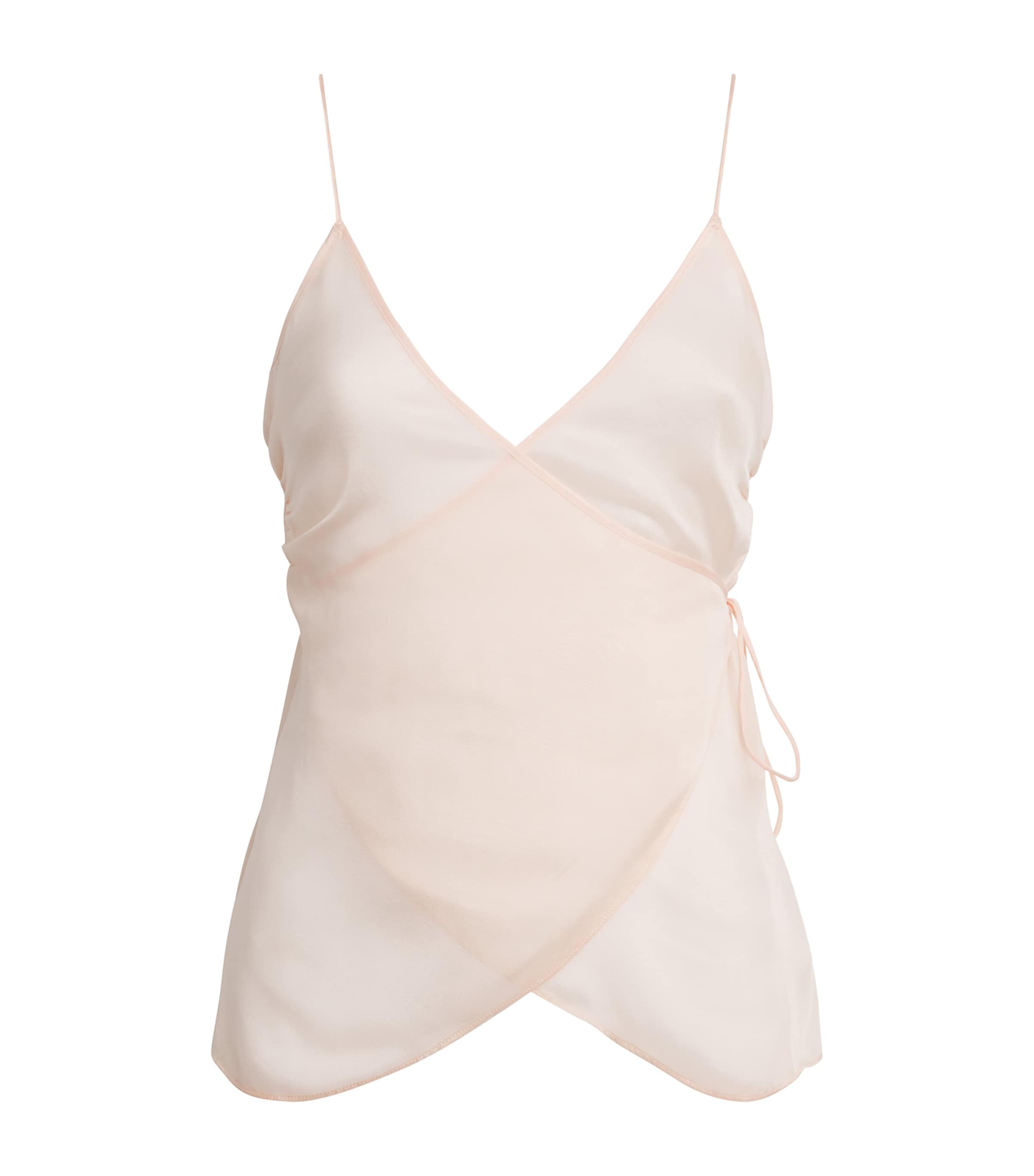 Silk Wrap Camisole Top