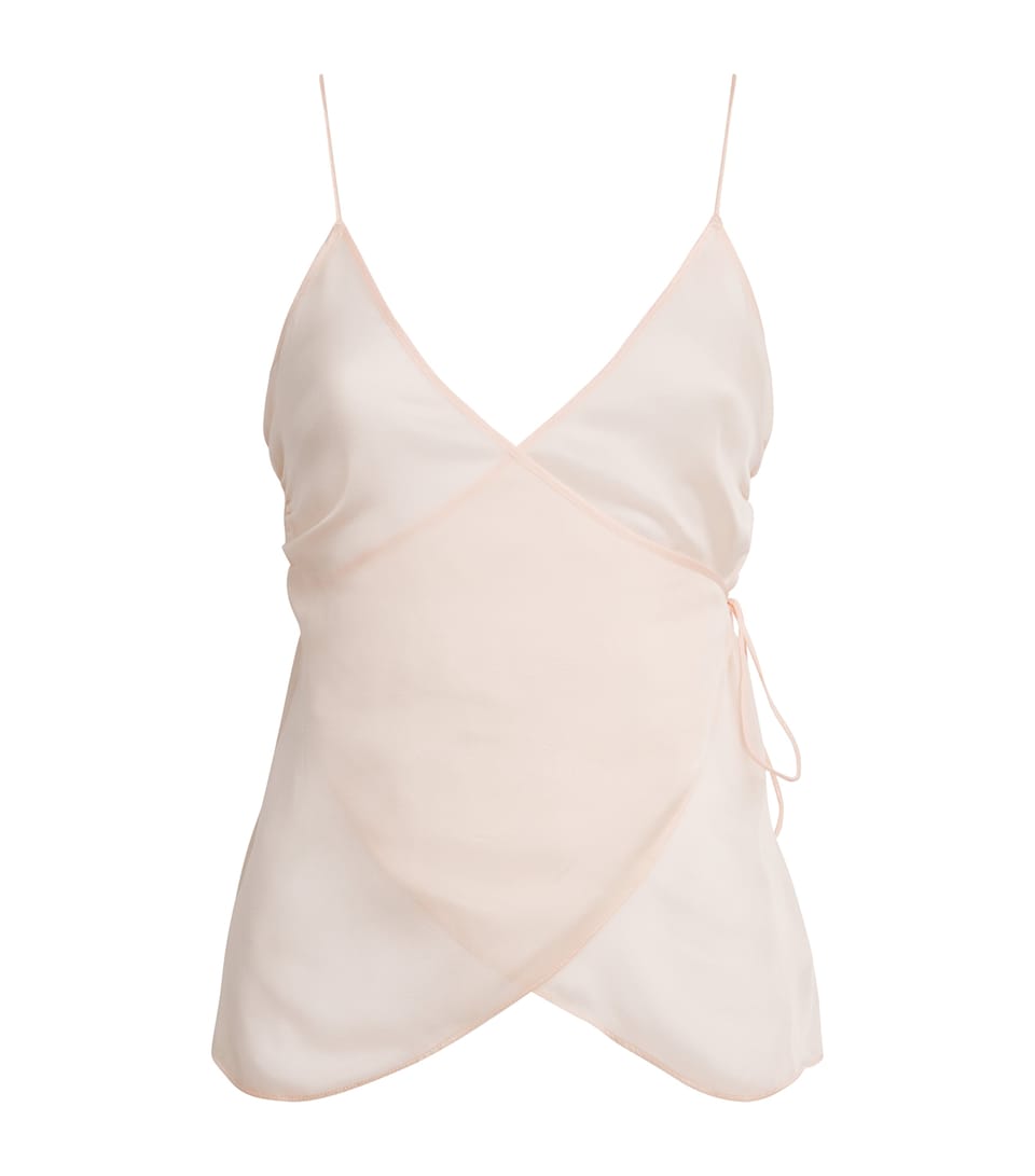 Silk Wrap Camisole Top