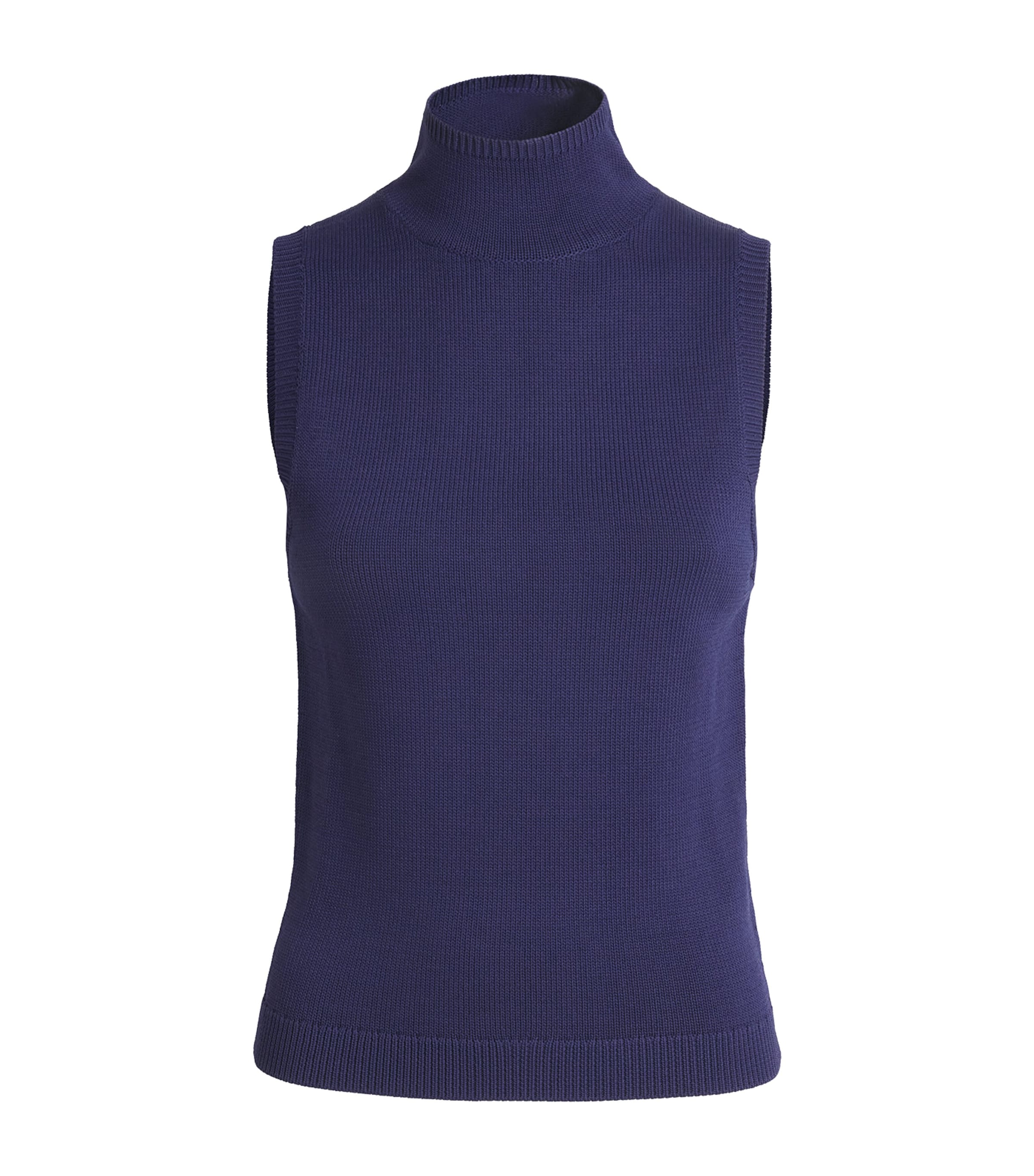 STAUD Womens Knitted Montclair Tank Top Mdnt Midnight
