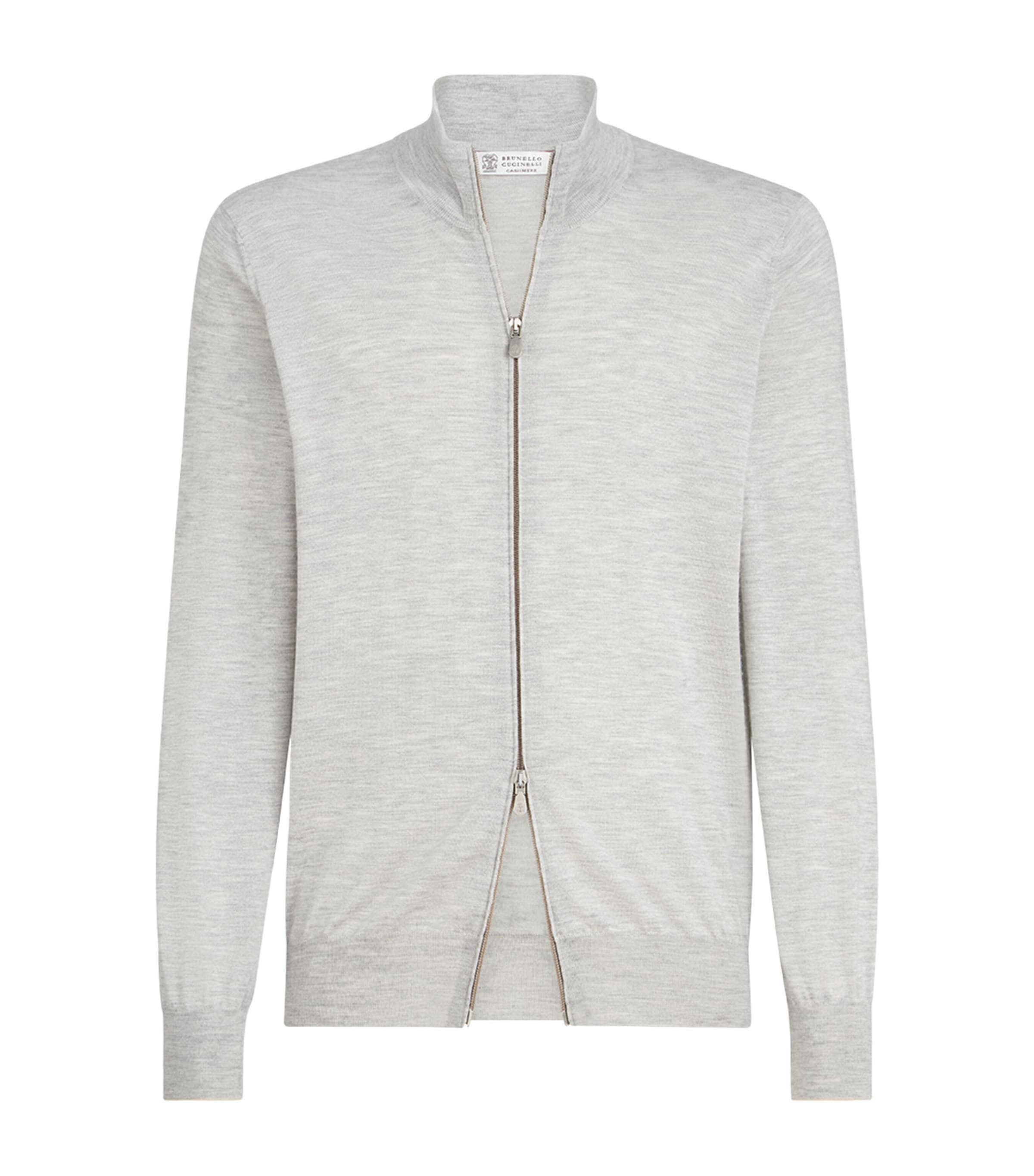 Brunello Cucinelli Mens Two-Way Zip Cardigan