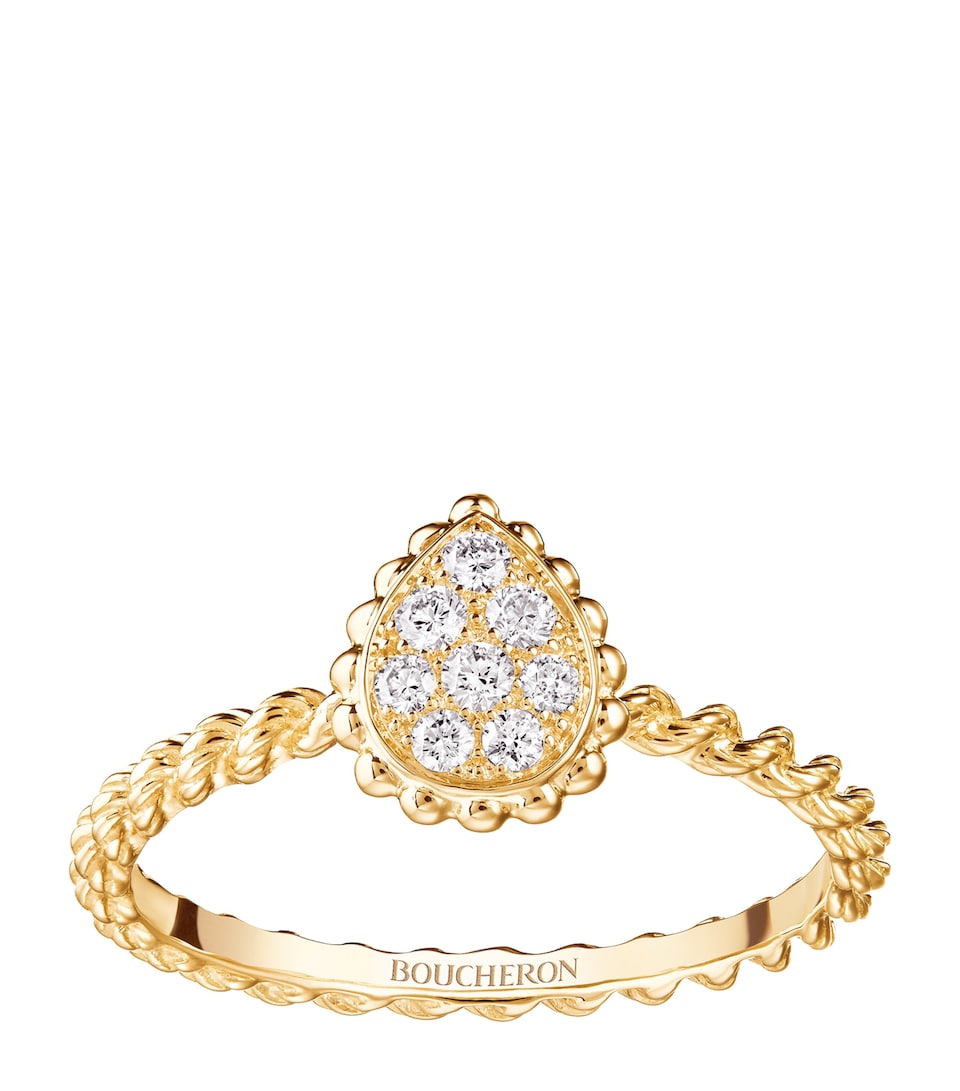 Yellow Gold and Diamond Serpent Bohème Ring