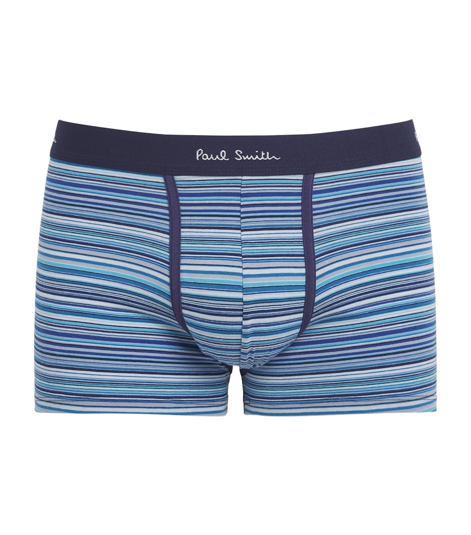 Paul Smith Mens Stretch-Organic Cotton Signature Stripe Trunks
