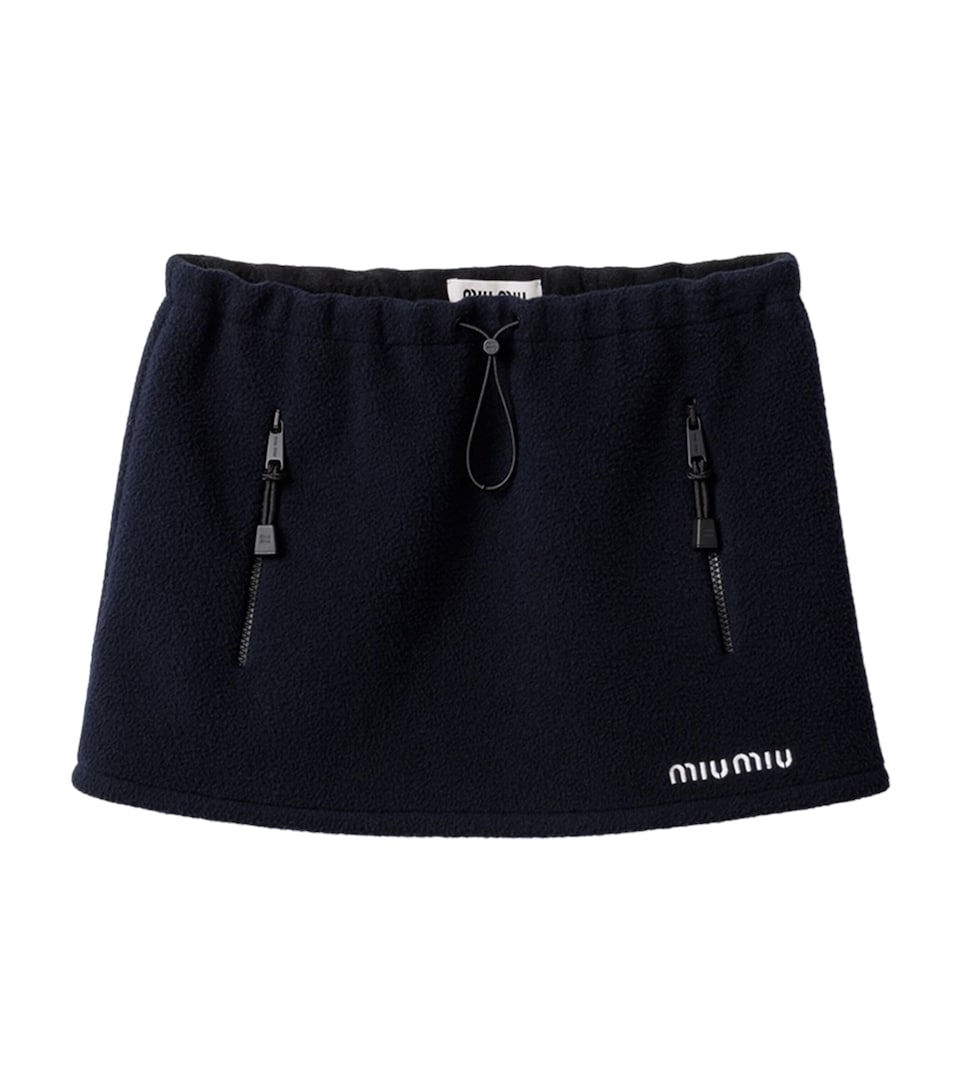 Fleece Logo Mini Skirt