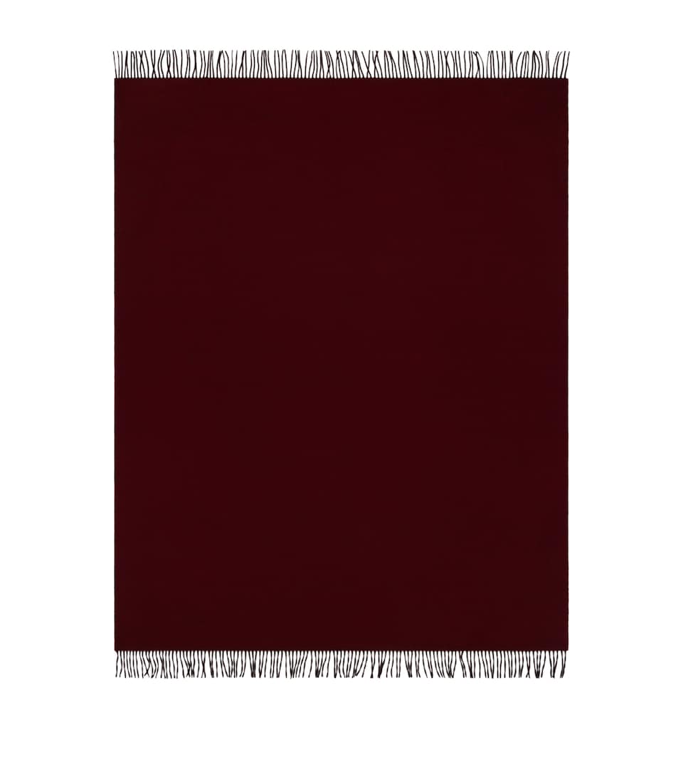 Begg x Co Cashmere Arran Solid Throw (147cm x 183cm) Merlot