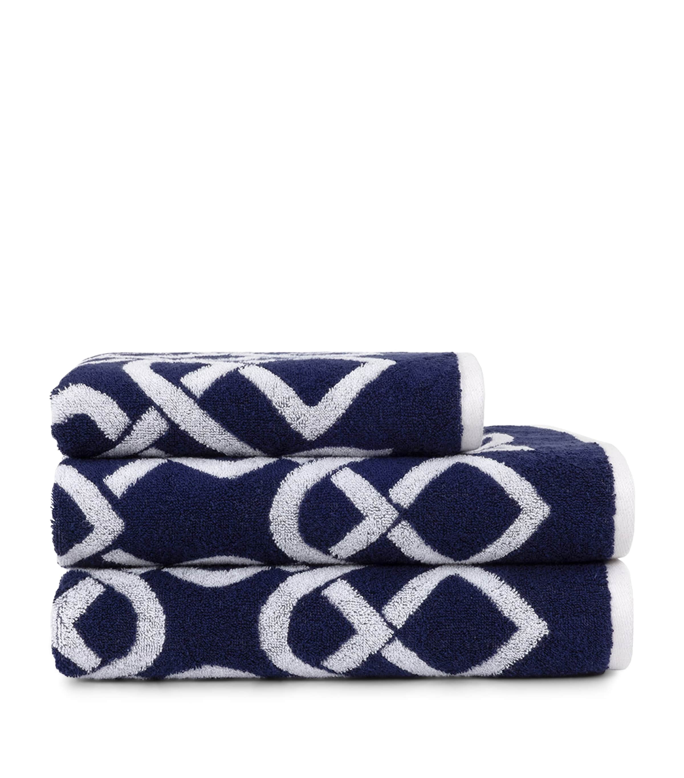 Yves Delorme Apollon Bath Towel (70cm x 140cm) Marine