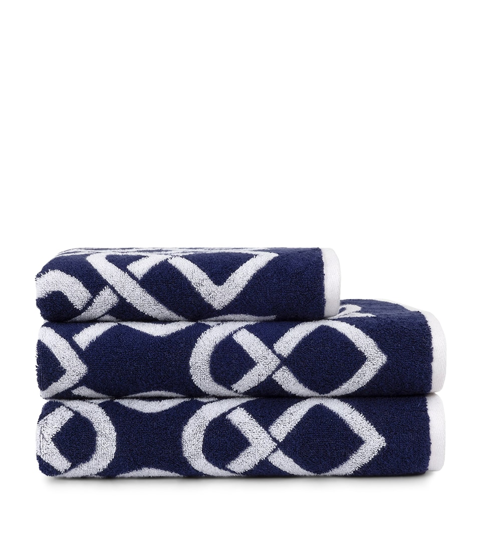 Yves Delorme Apollon Bath Towel (70cm x 140cm) Marine