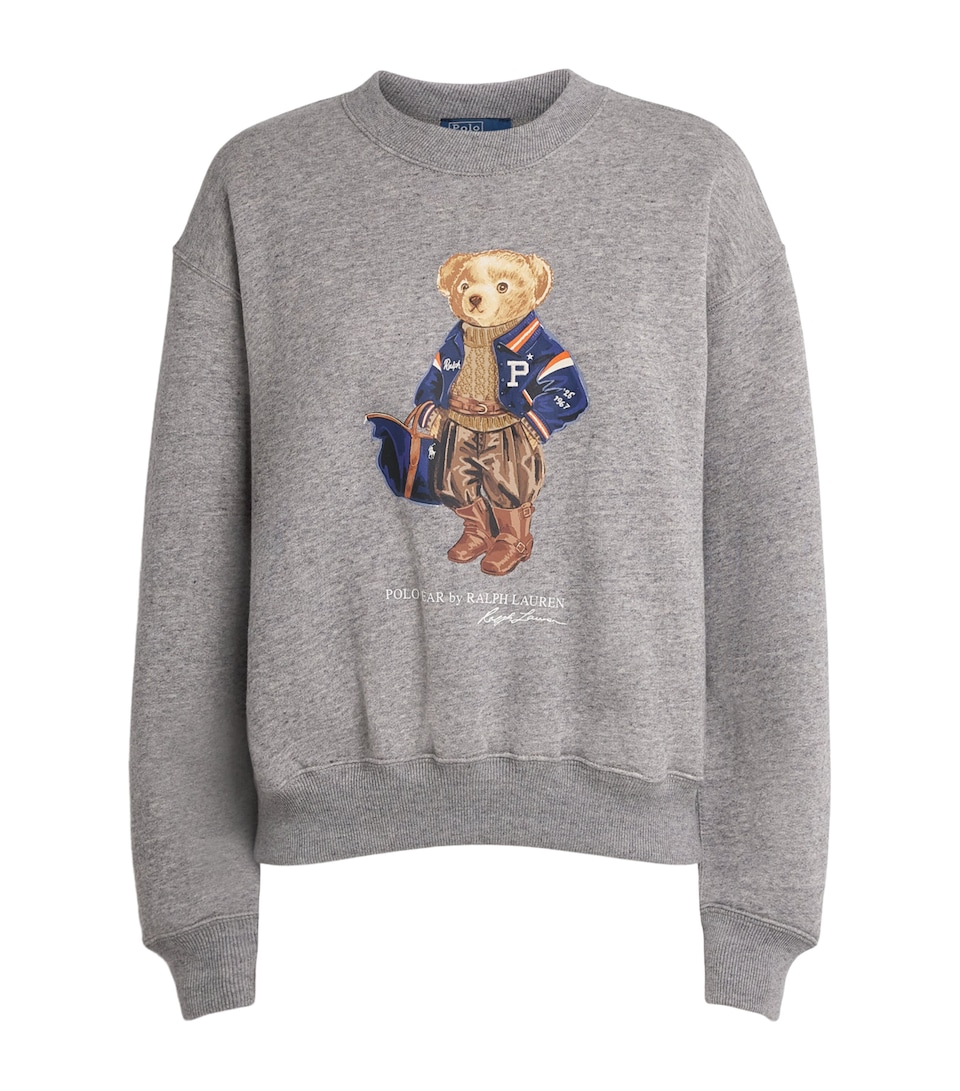 Polo Ralph Lauren Womens Polo Bear Sweatshirt Dark Vintage Heather