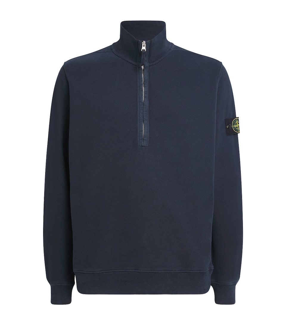 Cotton Half-Zip Sweatshirt
