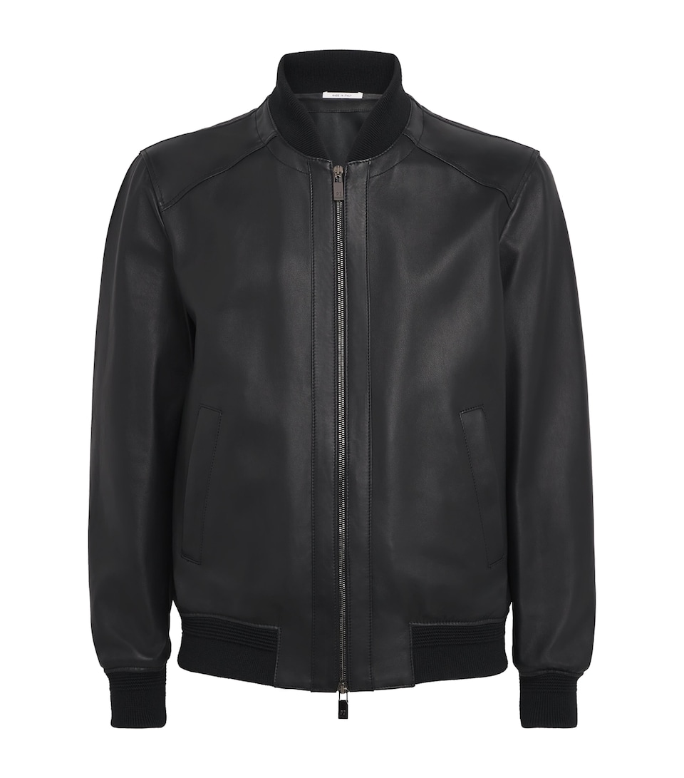Leather Bomber Jacket