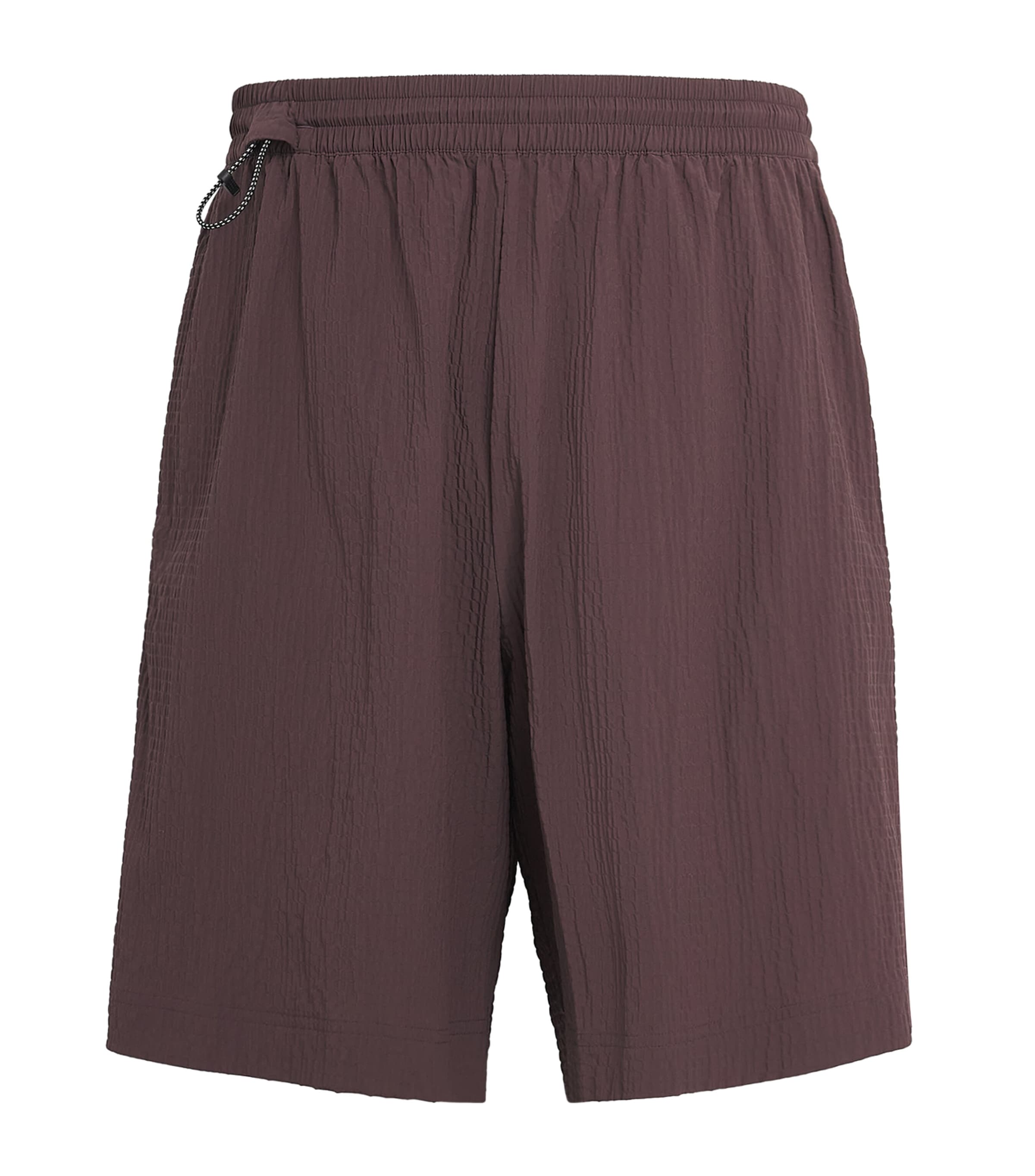 On Mens Seersucker Courtside Shorts Mulberry