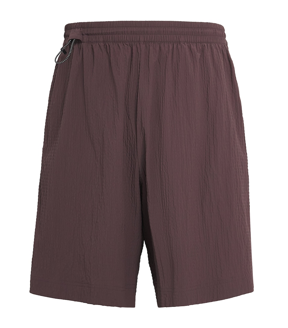 On Mens Seersucker Courtside Shorts Mulberry