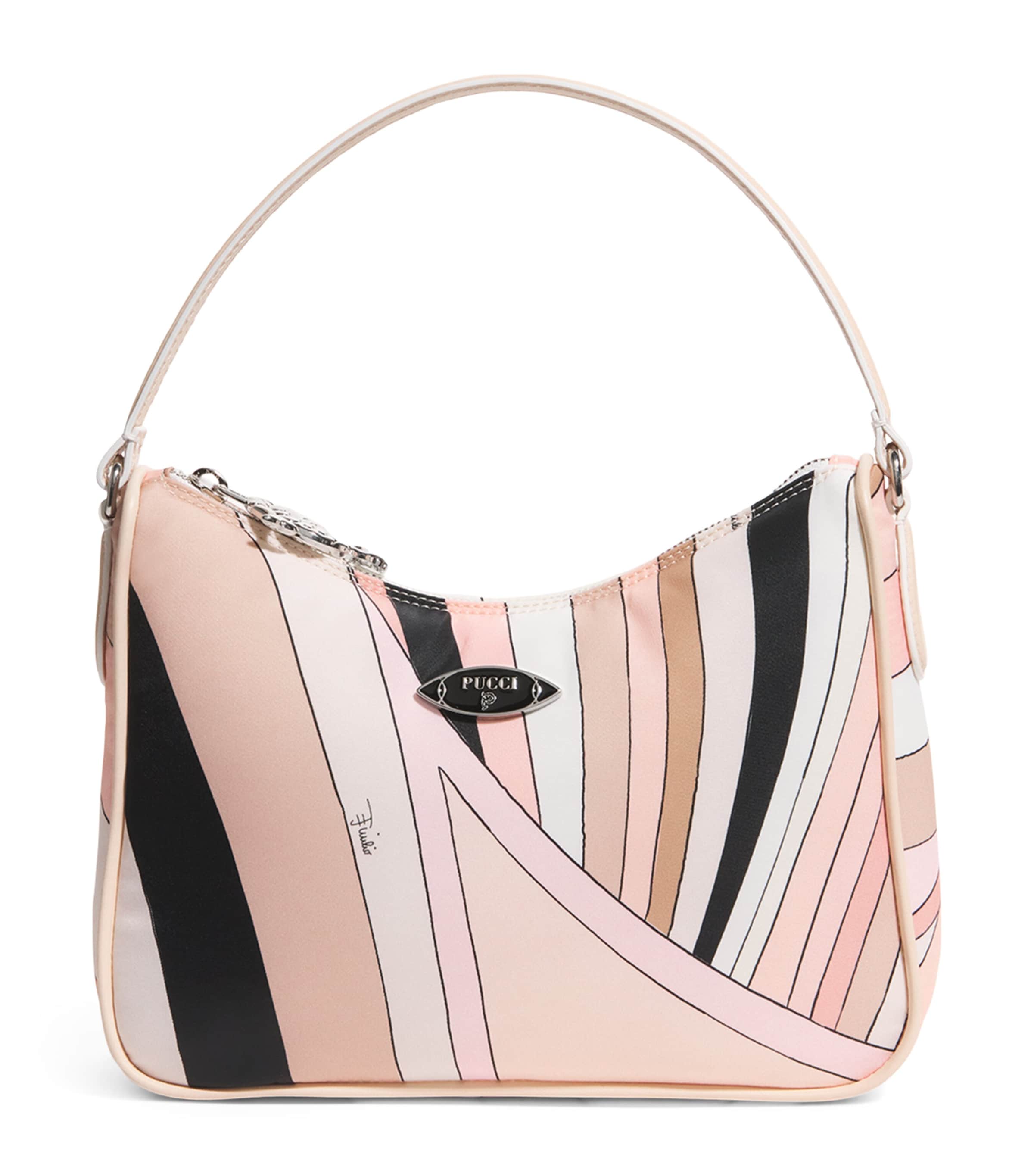 PUCCI Iride Print Yummy Shoulder Bag Nude