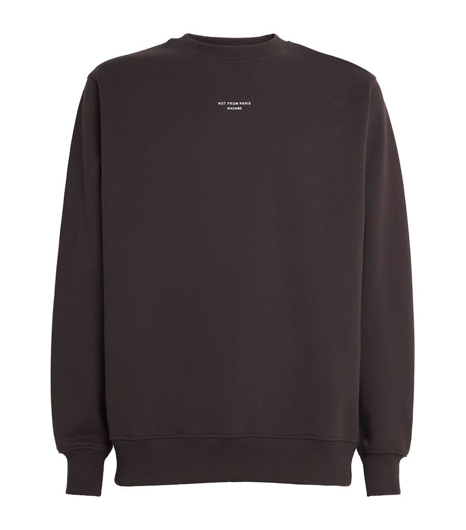 Cotton Slogan Sweatshirt
