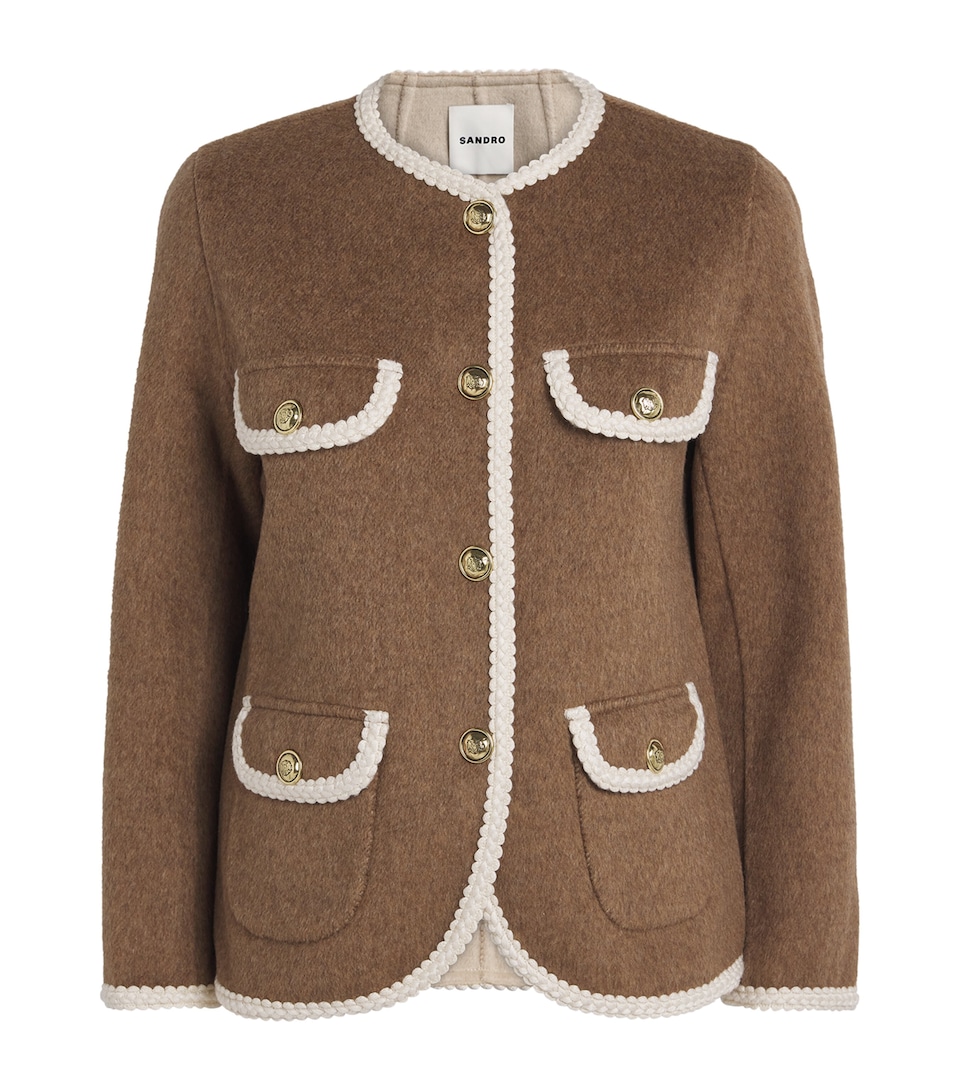 Wool-Blend Double-Faced Jacket
