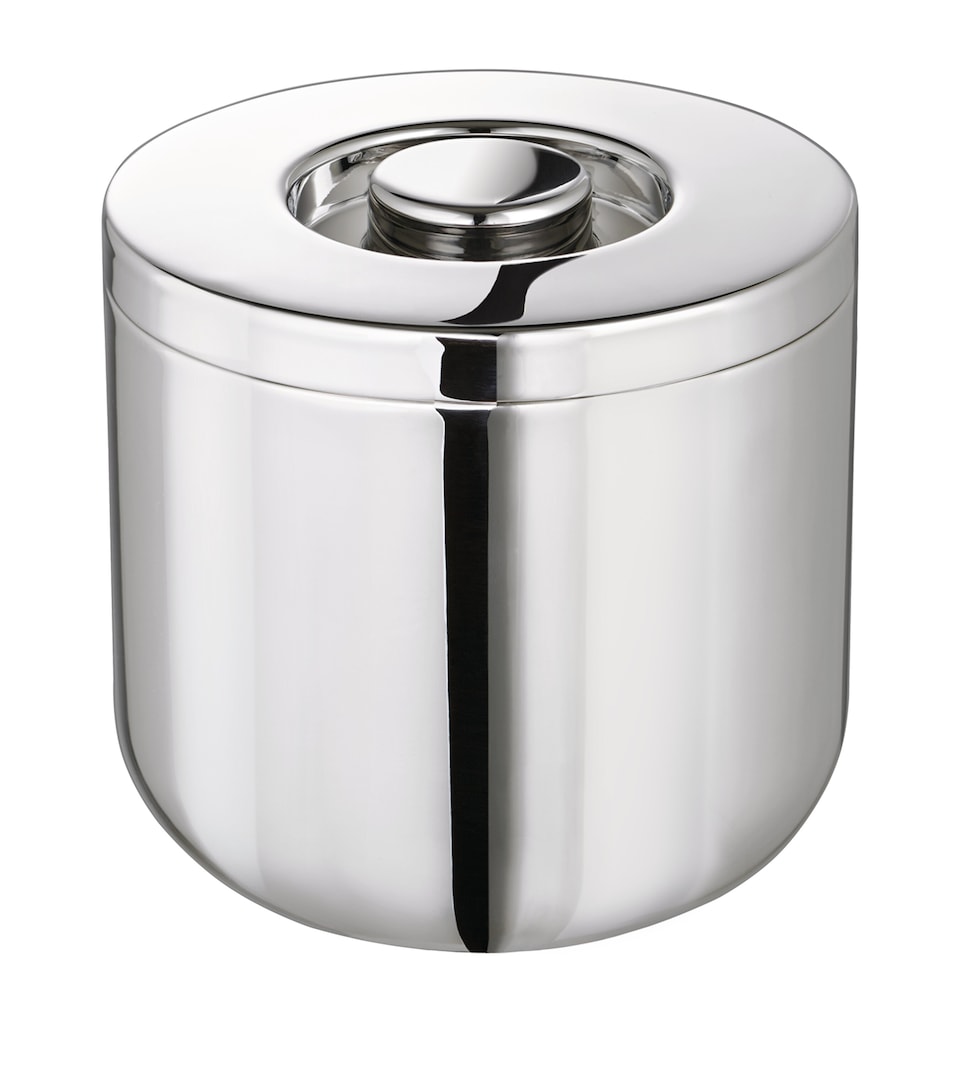 Silver-Plated Insulated Ice Bucket
