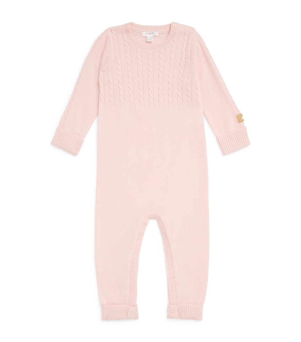 Cashmere Cable-Knit All-In-One (0-18 Months)