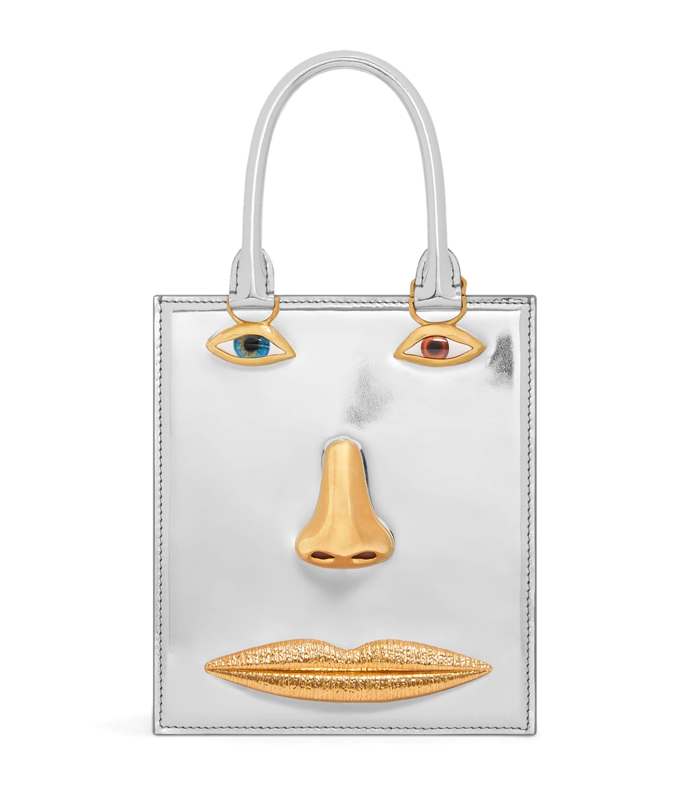 Mini Leather Anatomy Top-Handle Bag