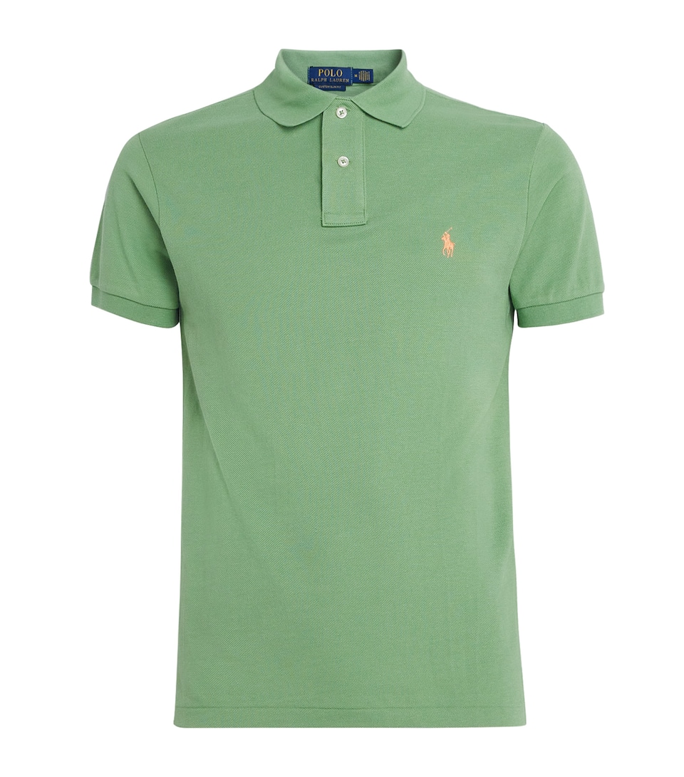 Cotton Mesh Slim-Fit Polo Shirt
