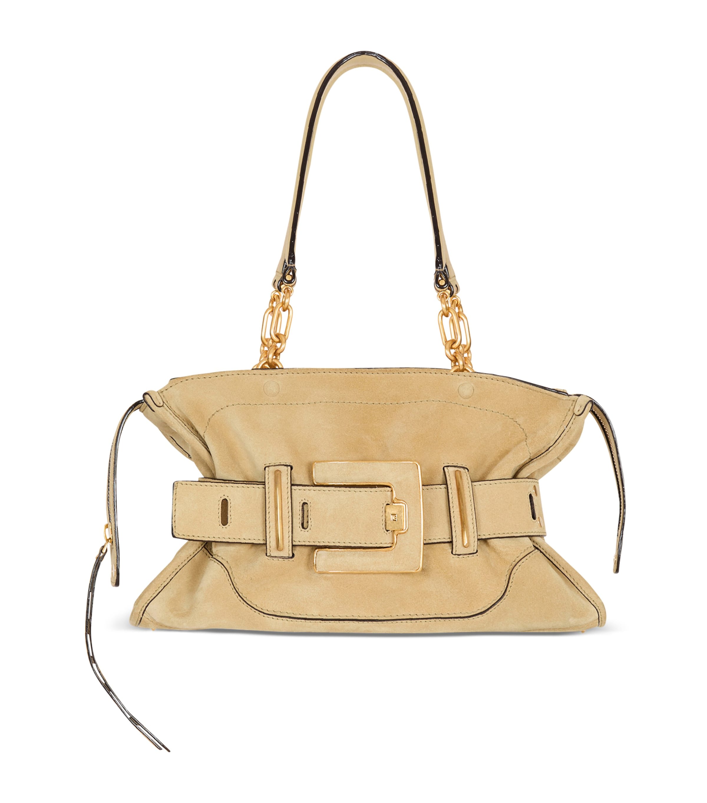 Small Suede Anthem Shoulder Bag