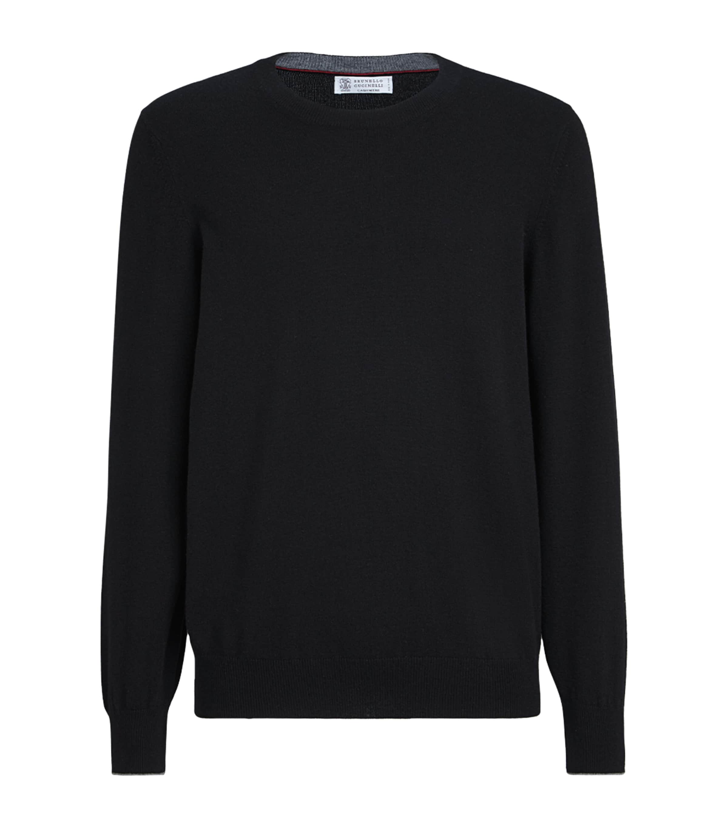 Brunello Cucinelli Mens Cashmere Crew-Neck Sweatshirt