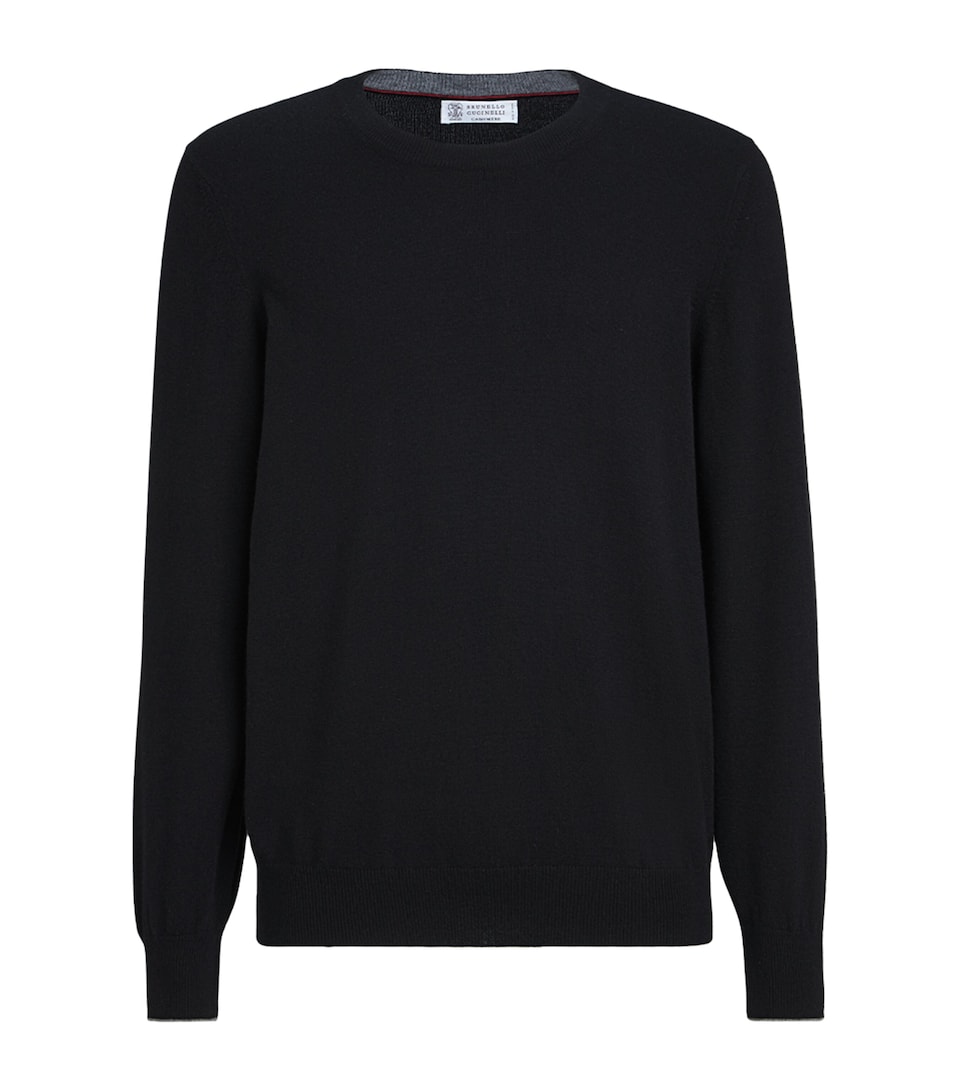 Brunello Cucinelli Mens Cashmere Crew-Neck Sweatshirt