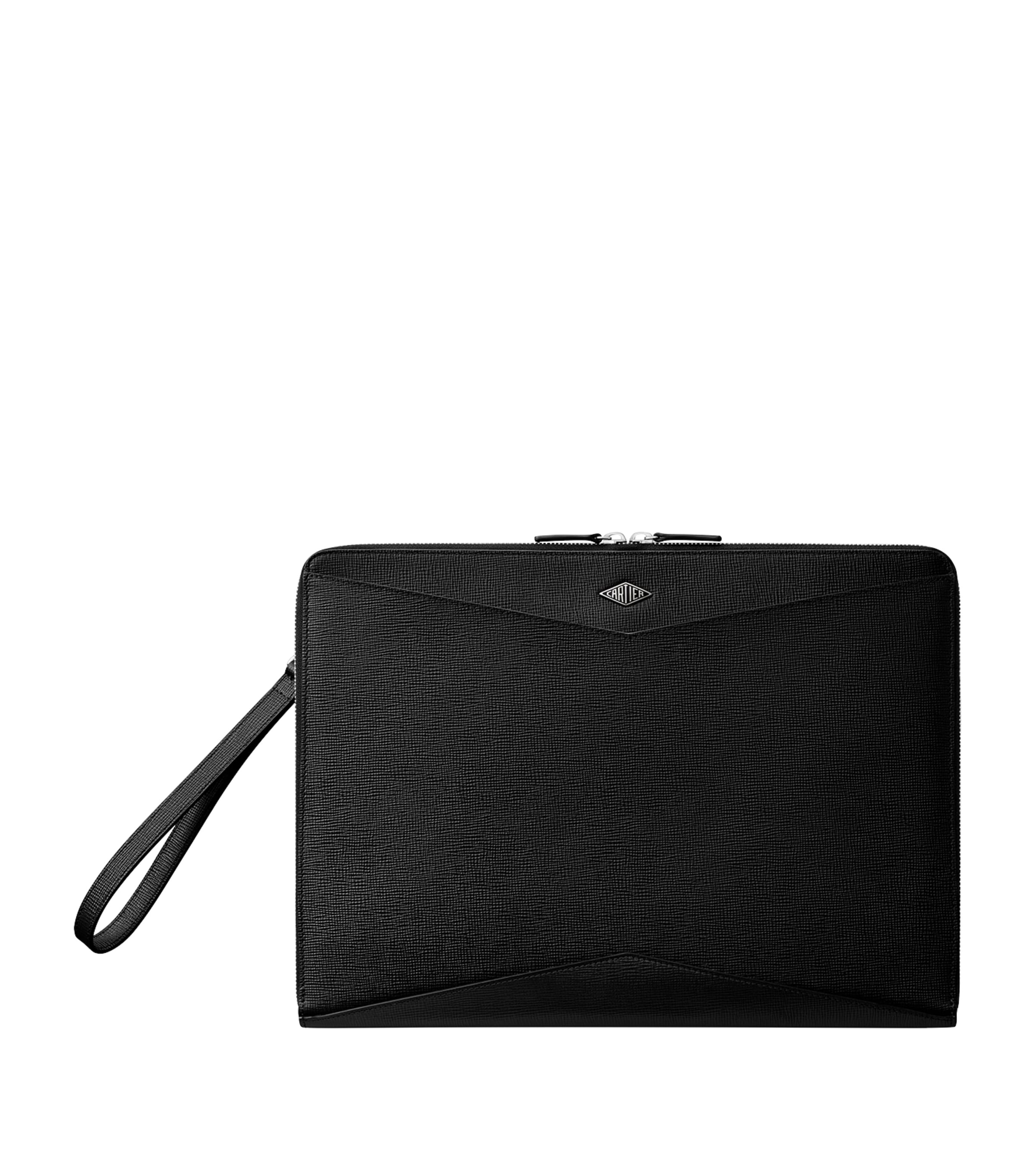 Leather Losange Portfolio Bag
