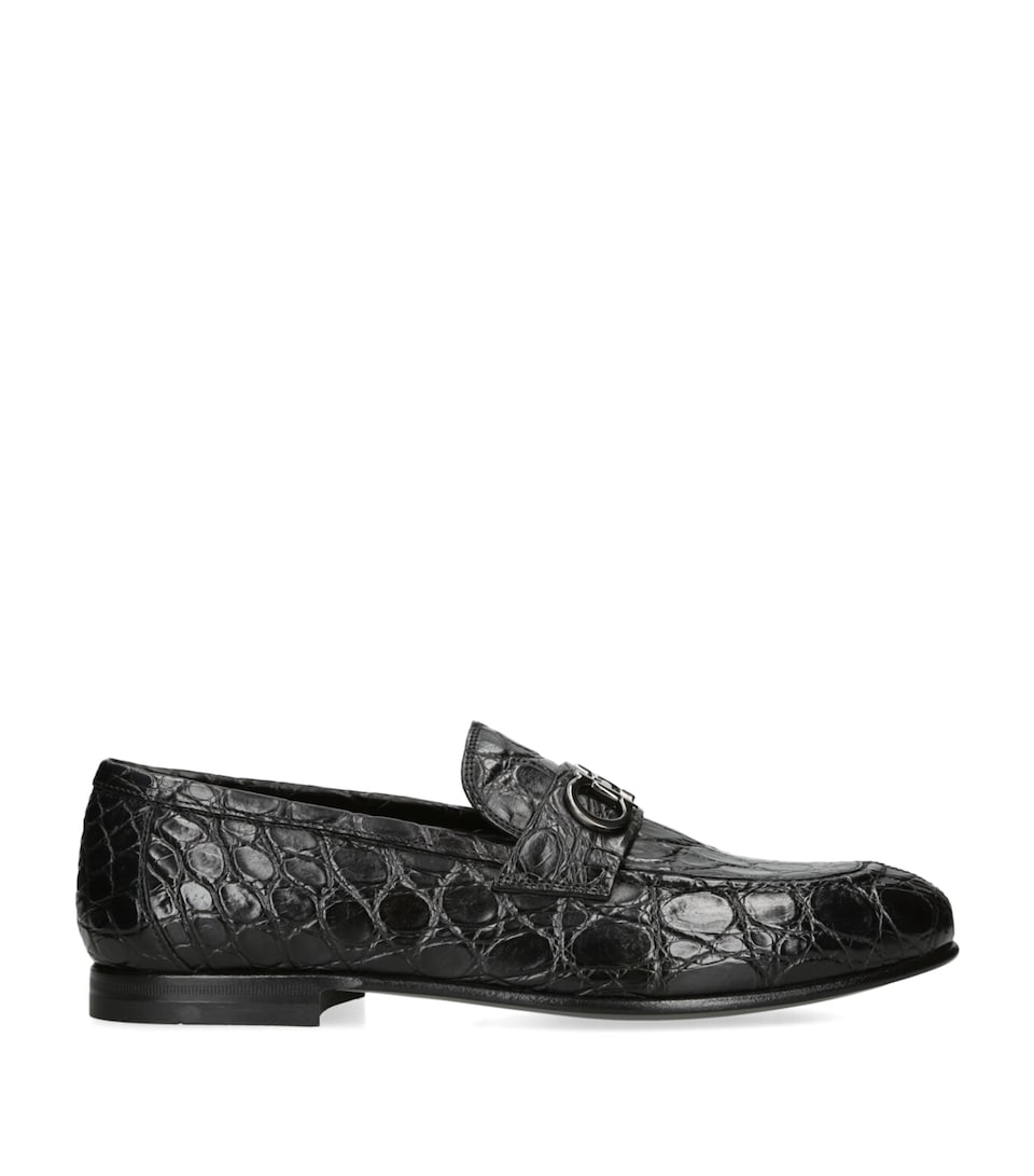 Crocodile Leather Gin Luxe Loafers